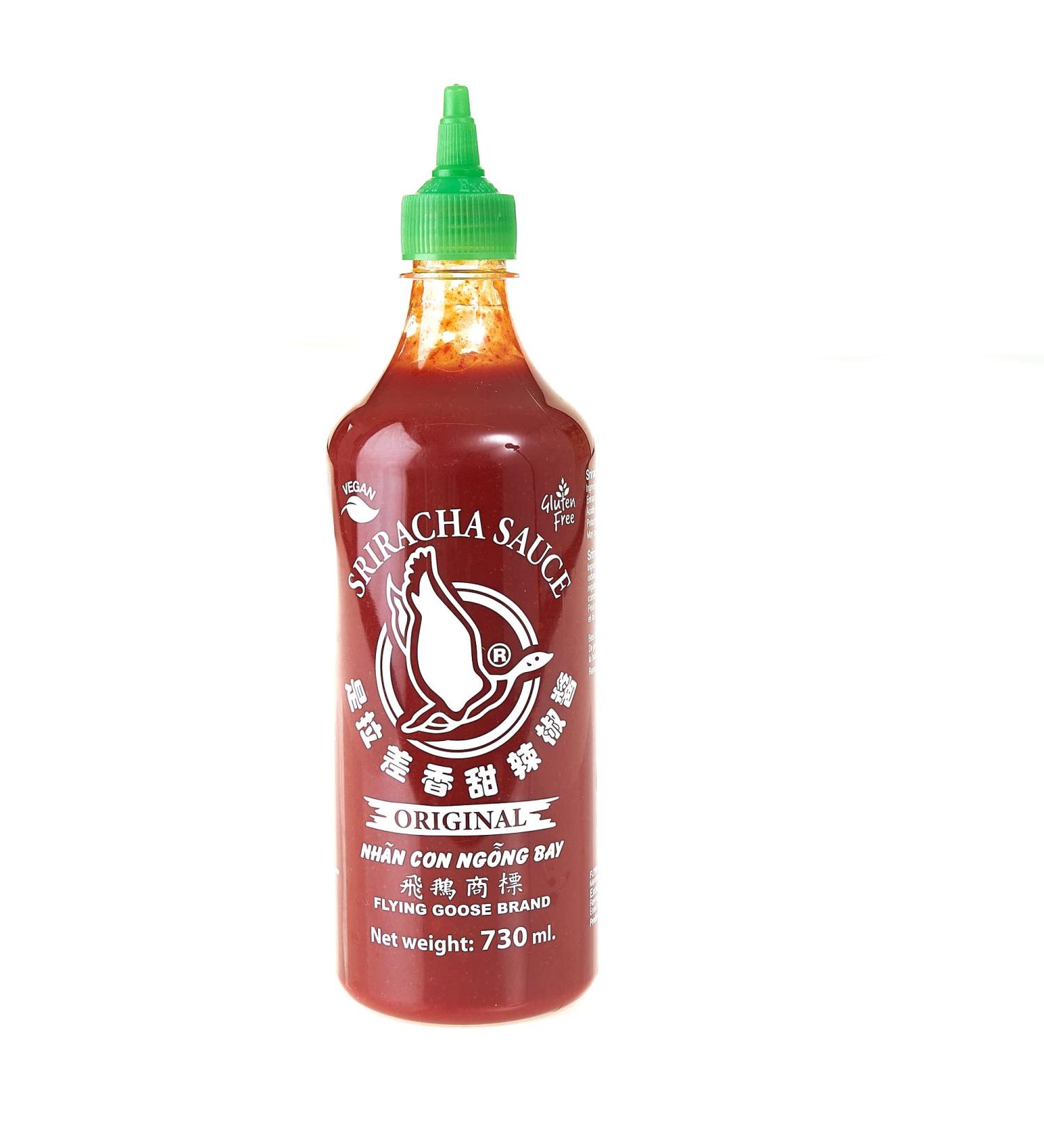 Flying Goose Sriracha Chilli Sauce 730 ml - Vegan Gluten Free Spicy Large Bottle | Asian Foodies UK TM - Buy Online on SooperMarket.com