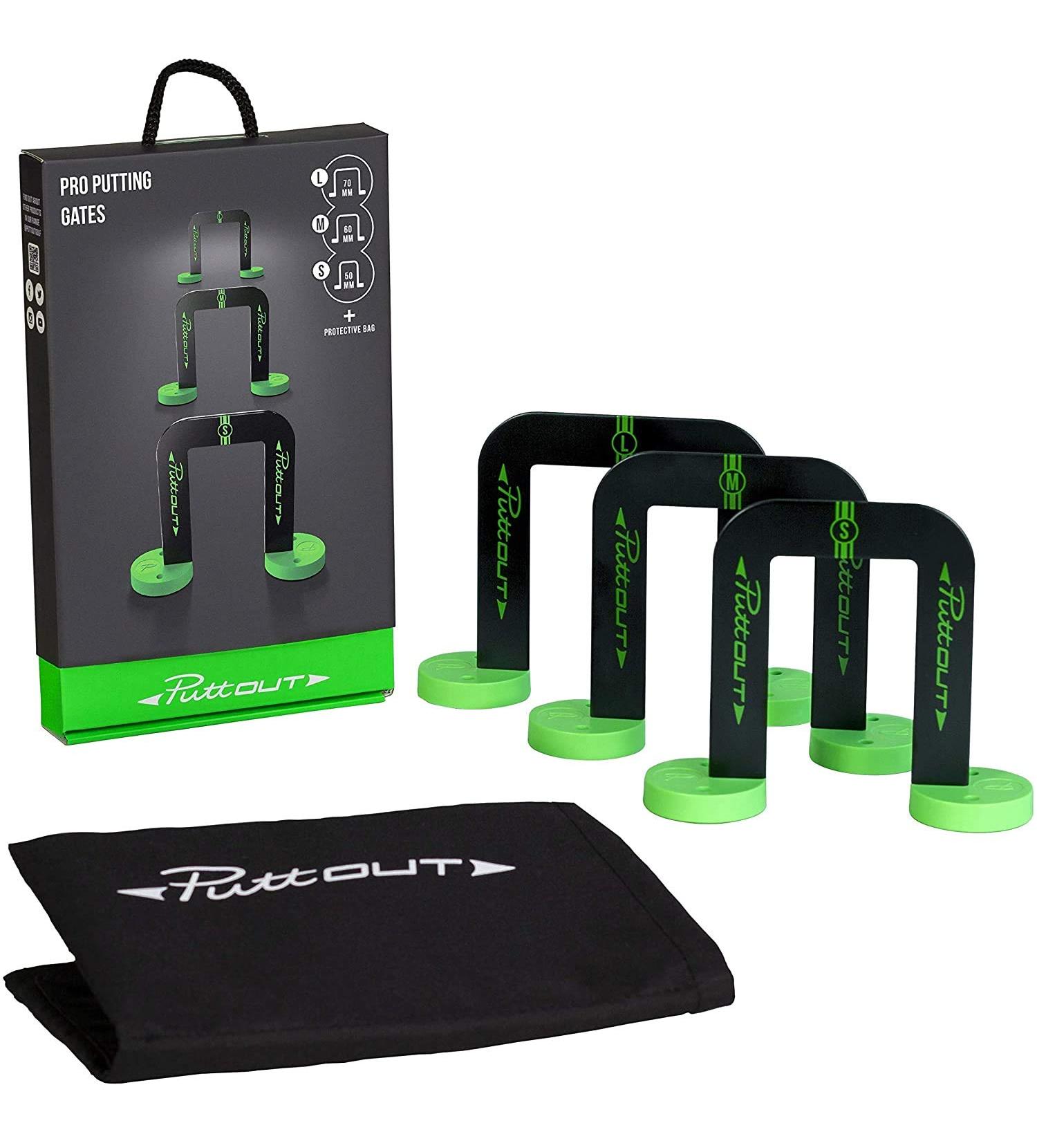 PuttOut Pro Putting Gates Set with 3 Sizes & Protective Pouch - Buy Online on SooperMarket.com