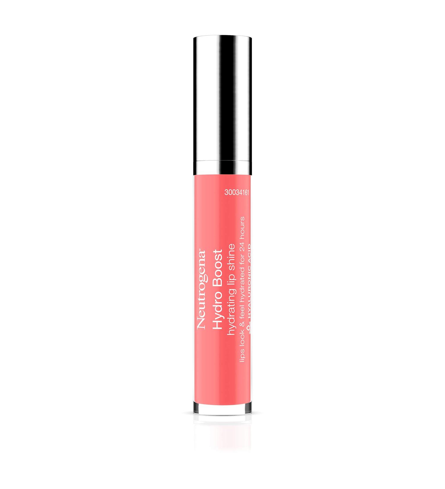 Neutrogena Hydro Boost Hydrating Lip Shine - Flushed Coral - 0.10 oz - Buy Online on SooperMarket.com