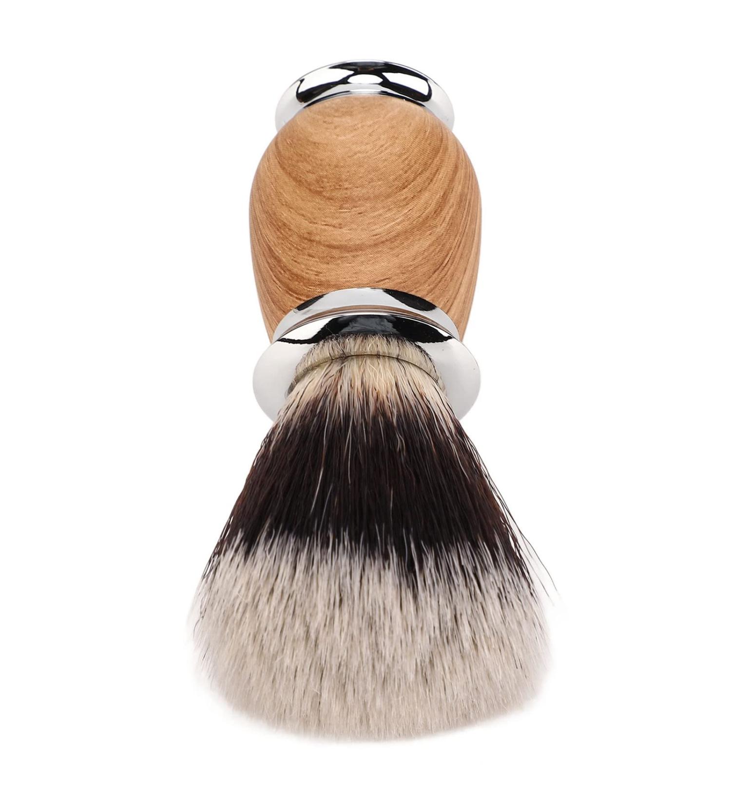 Professional Handmade Men's Shaving Brush - Wooden Handle Beard Razor Brush for Home & Salon Use - Buy Online on SooperMarket.com