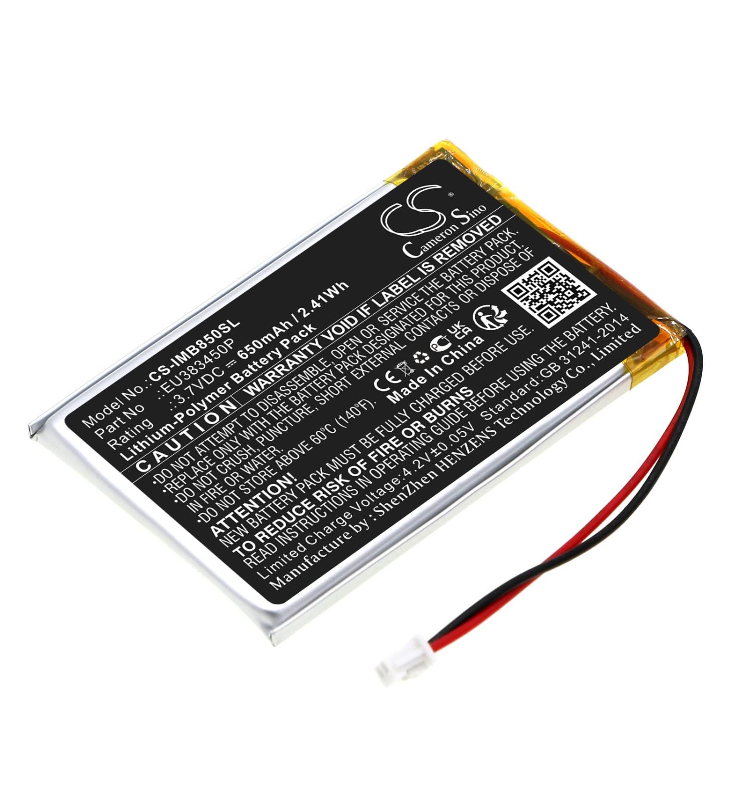 Battery Replacement for Ingenico MOBY8500 EU383450P