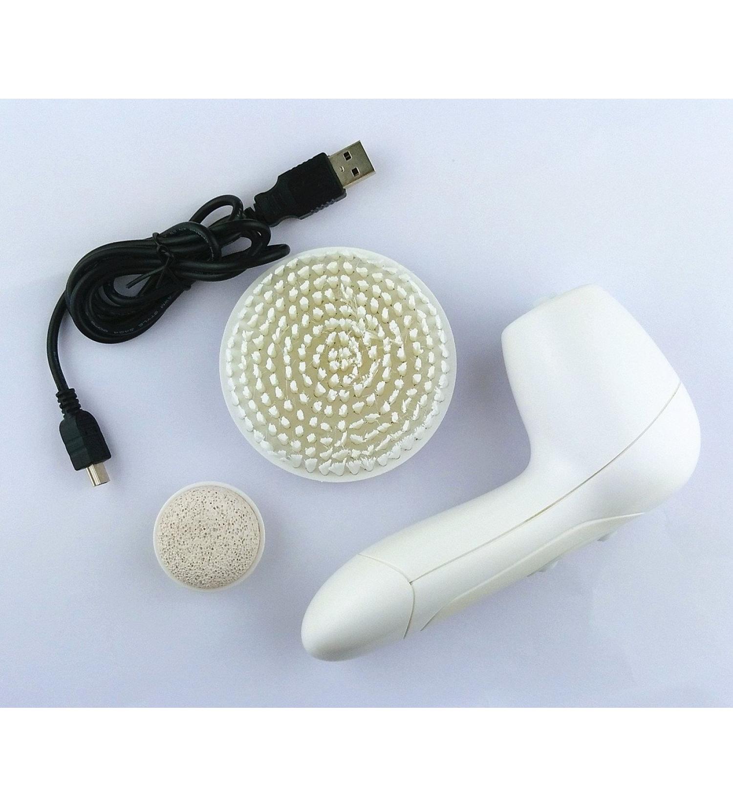 Elitzia Waterproof USB Rechargeable Deep Cleaning Bath Brush & Pumice - Boost Metabolism & Skin Health - Buy Online on SooperMarket.com