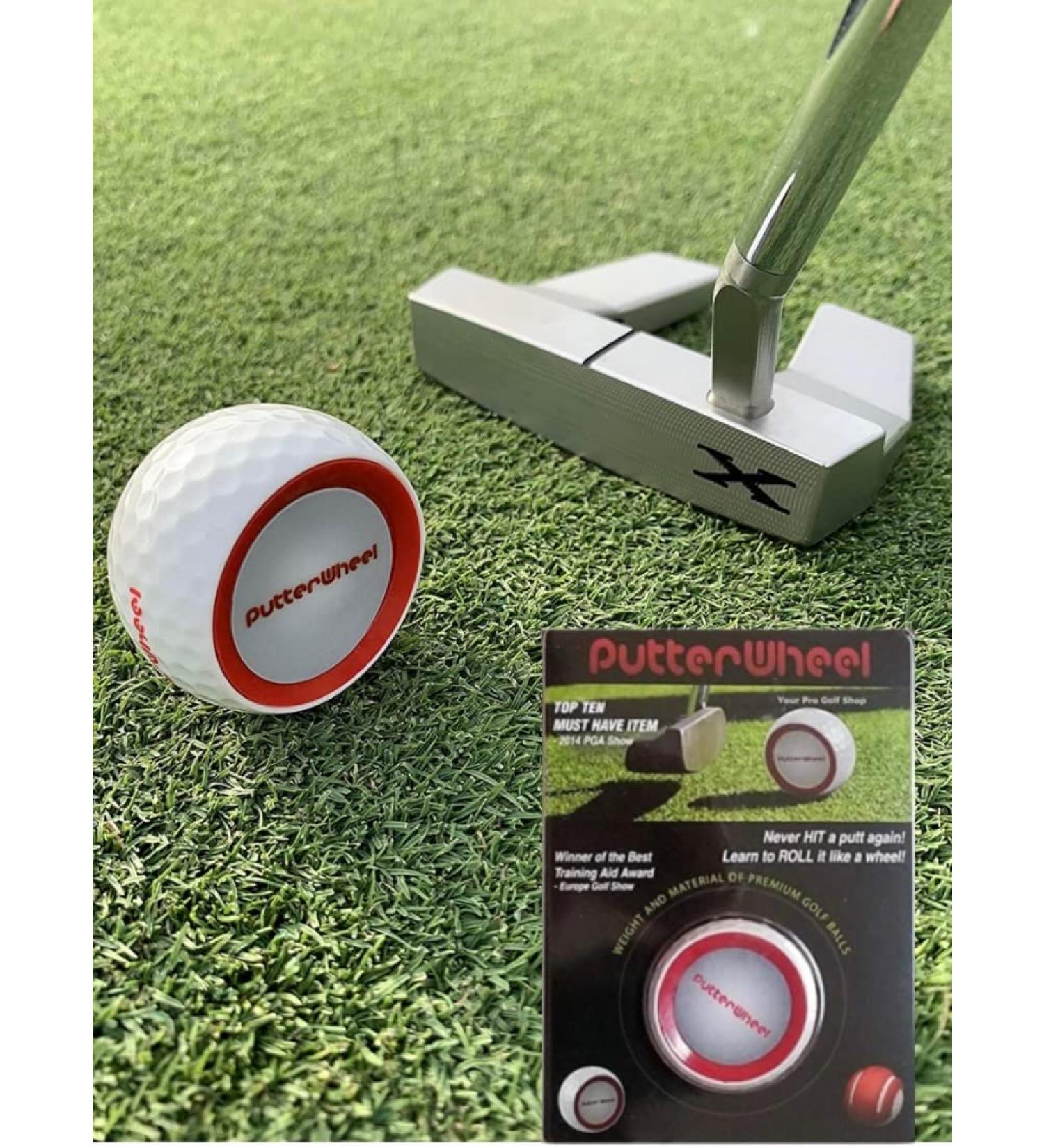 PutterWheel Golf Ball Putting Training Aid - Improve Putting Accuracy with Instant Feedback | Golf Training System for Green or Mat - 1 Pack - Buy Online on SooperMarket.com