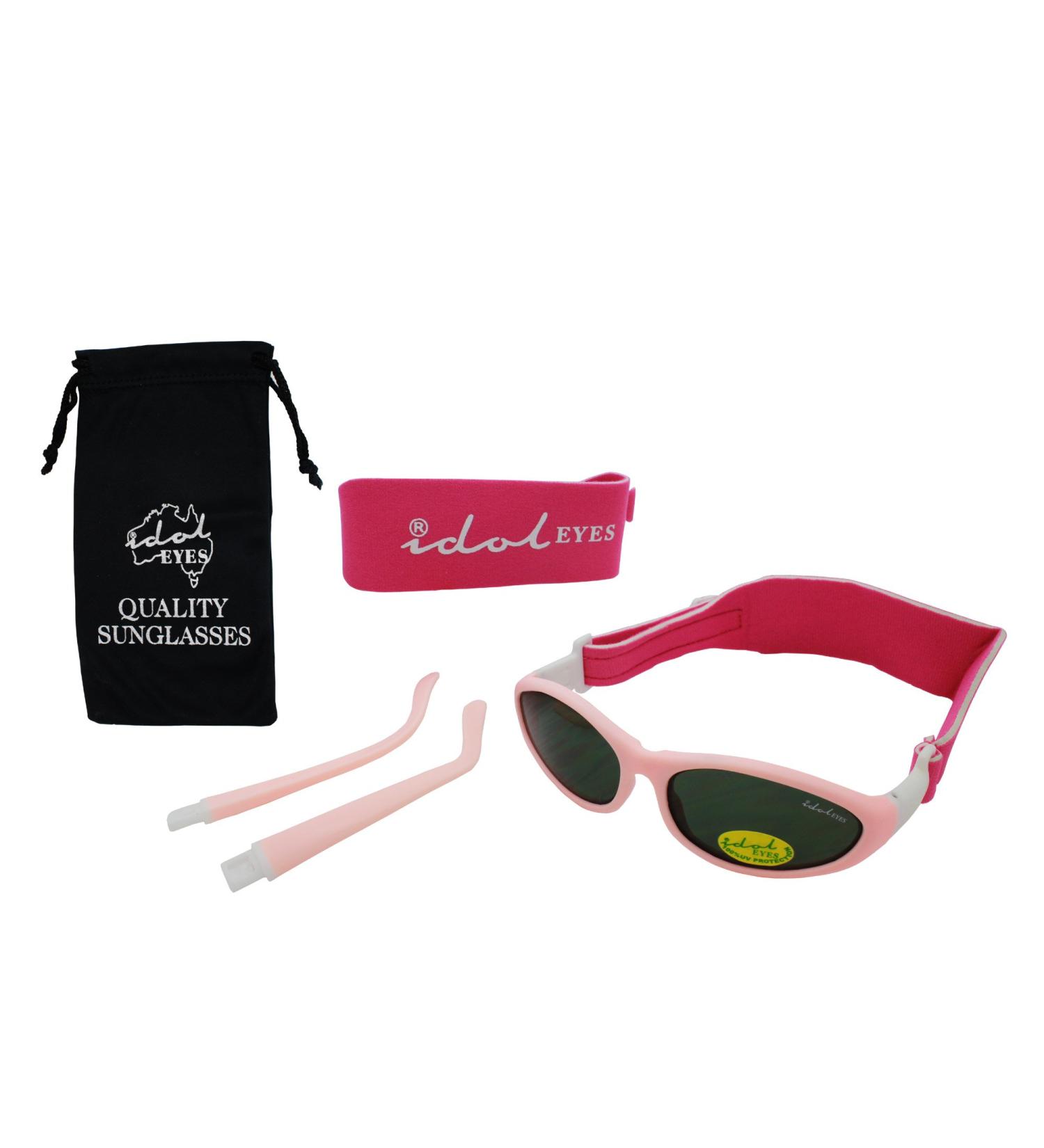 Baby Wrapz 2 Convertible Sunglasses 0-5 Years with Headbands & Arms - Light Pink - Buy Online on SooperMarket.com