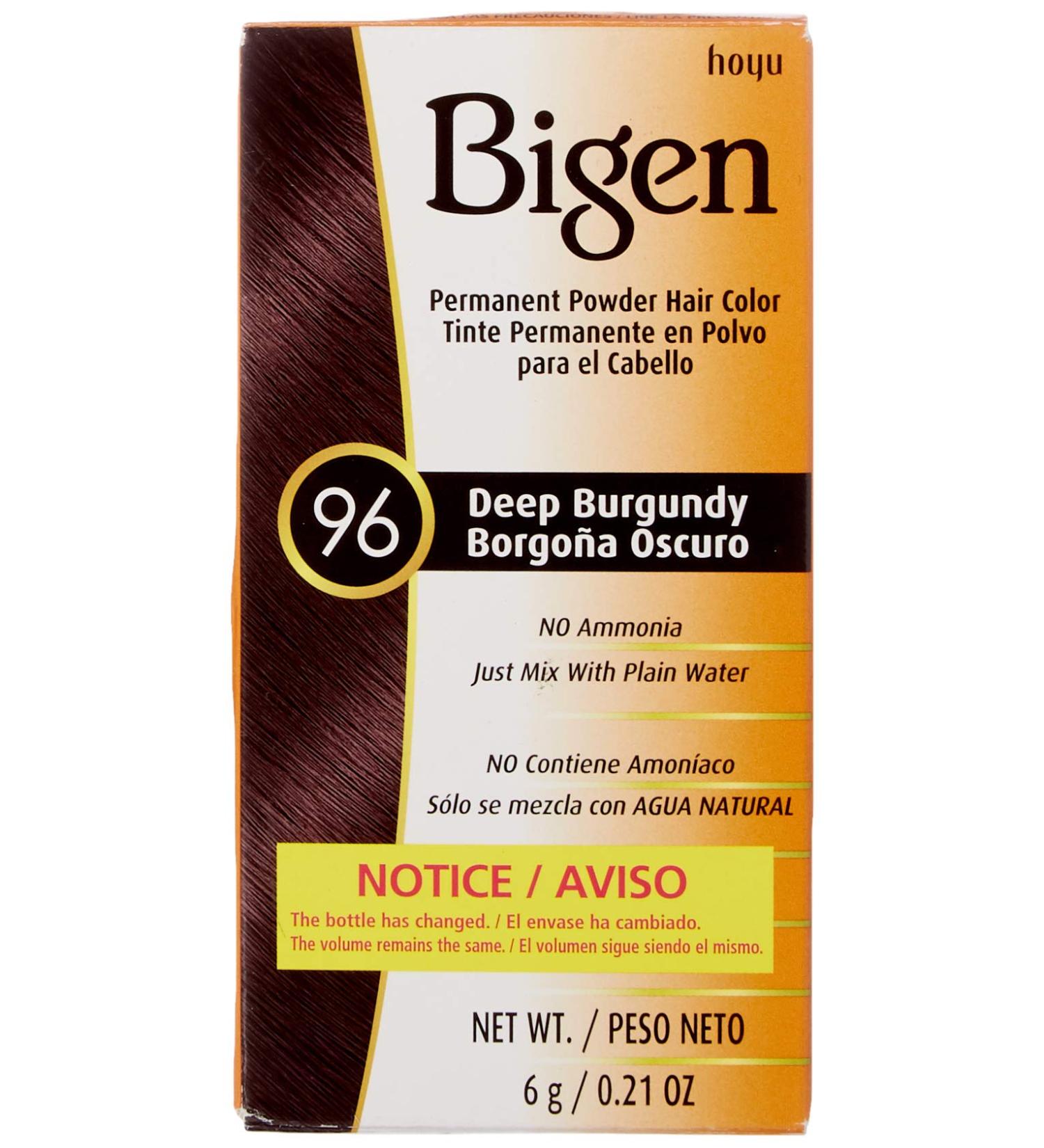 Bigen Hair Color Powder - Deep Burgundy #96 | Premium International Shipping - Buy Online on SooperMarket.com