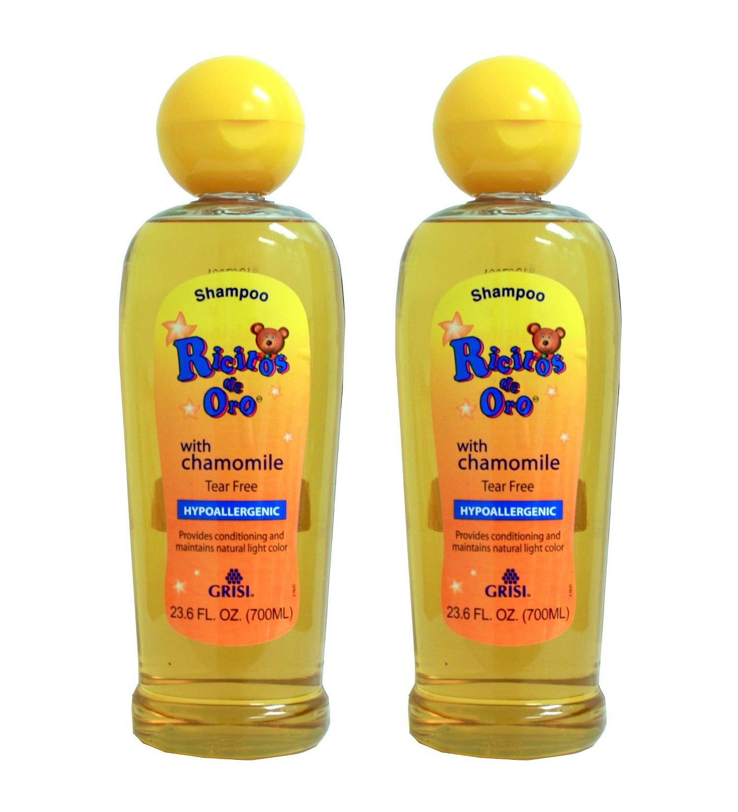 2 PACKS Grisi Ricitos De Oro Baby Shampoo Hypoallergenic Manzanilla Chamomile 23.6 oz each