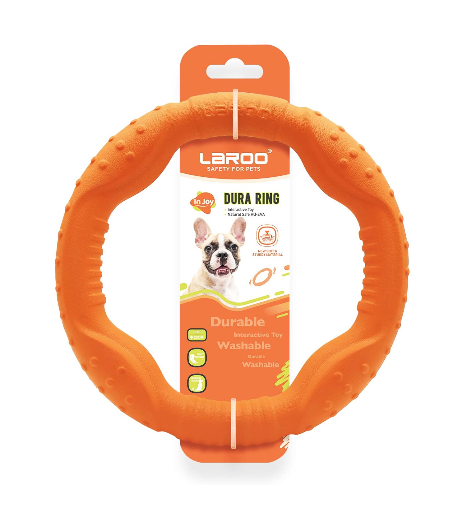 LaRoo Floating Dog Disc Toy - Durable Outdoor Chew Toy for Medium & Large Dogs - Buy Online on SooperMarket.com