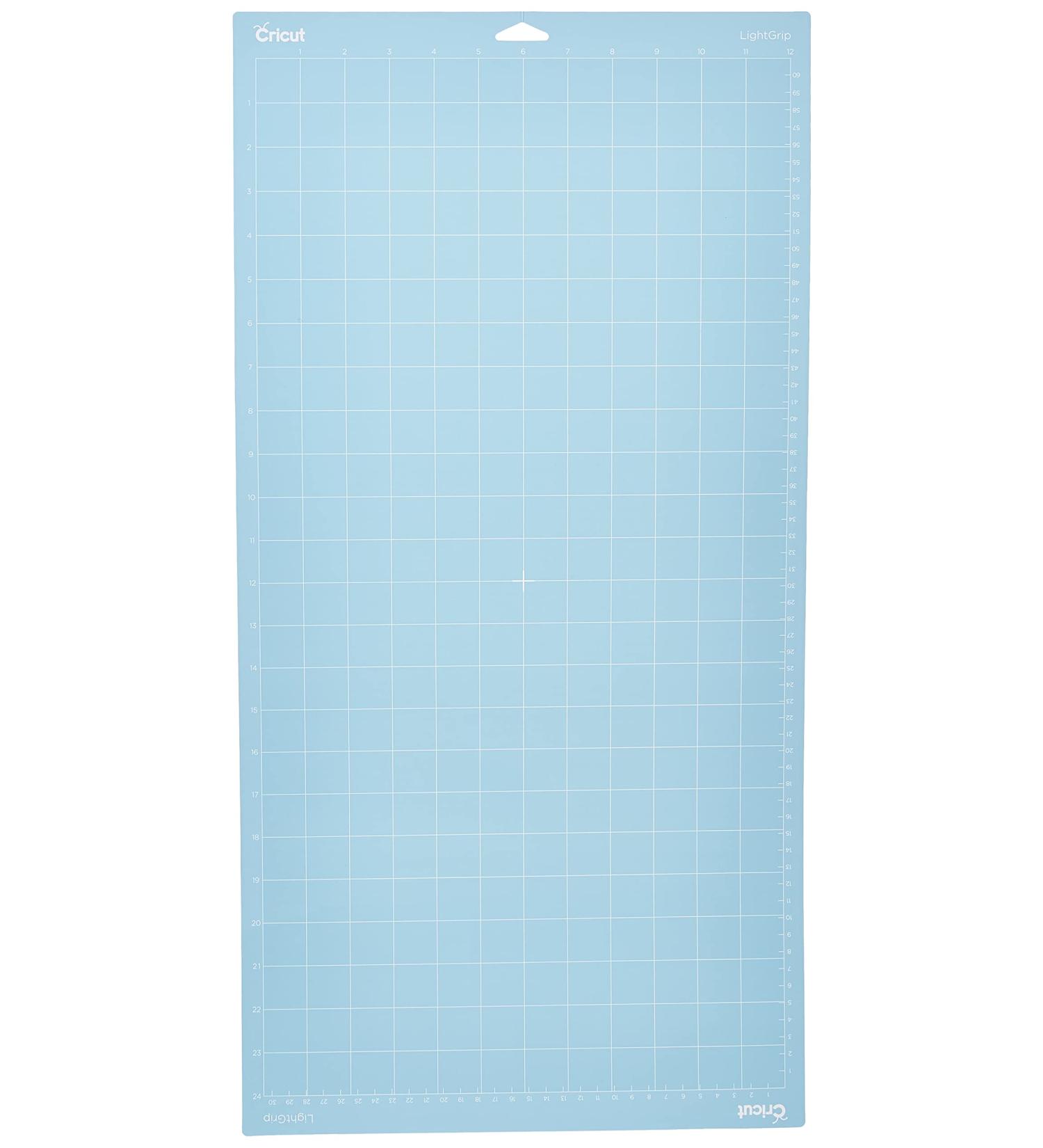 Cricut LightGrip Cutting Mats 12in x 24in, Reusable Cutting Mats for Crafts with Protective Film, Use with Printer Paper, Vellum, Light Cardstock & More for Cricut Explore & Maker (1 Count)