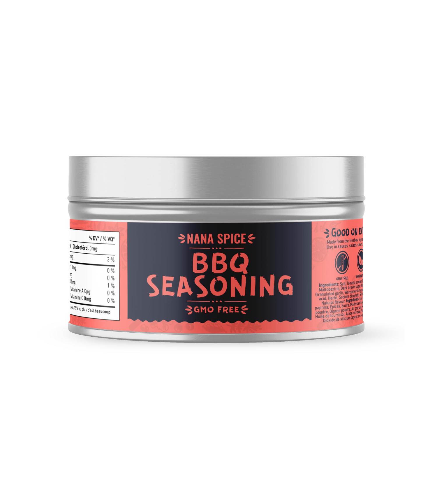 SENSATIONAL BBQ SEASONING BY NANA SPICE | 120 G TIN | HAND GROUNDED FOR RICH AROMA AND FLAVOUR AS AN EASY RUB OR MARINADE - Buy Online on SooperMarket.com