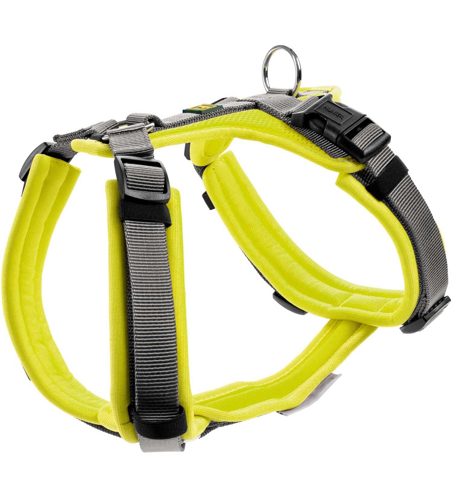 HUNTER Harness Maldon 53-71/M Lime/Grey - Premium Dog Harness for Comfortable International Shipping - Buy Online on SooperMarket.com