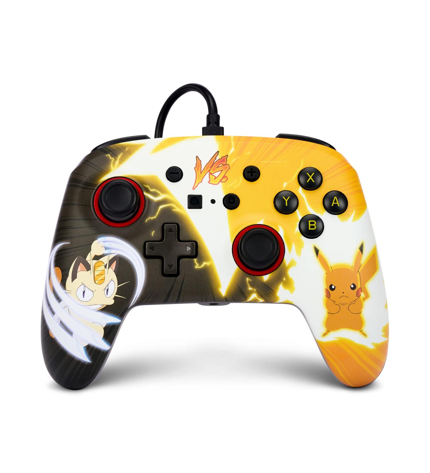 PowerA Enhanced Wired Controller for Nintendo Switch - Pok mon: Pikachu vs. Meowth Pok mon: Pikachu vs. Meowth - Buy Online on SooperMarket.com