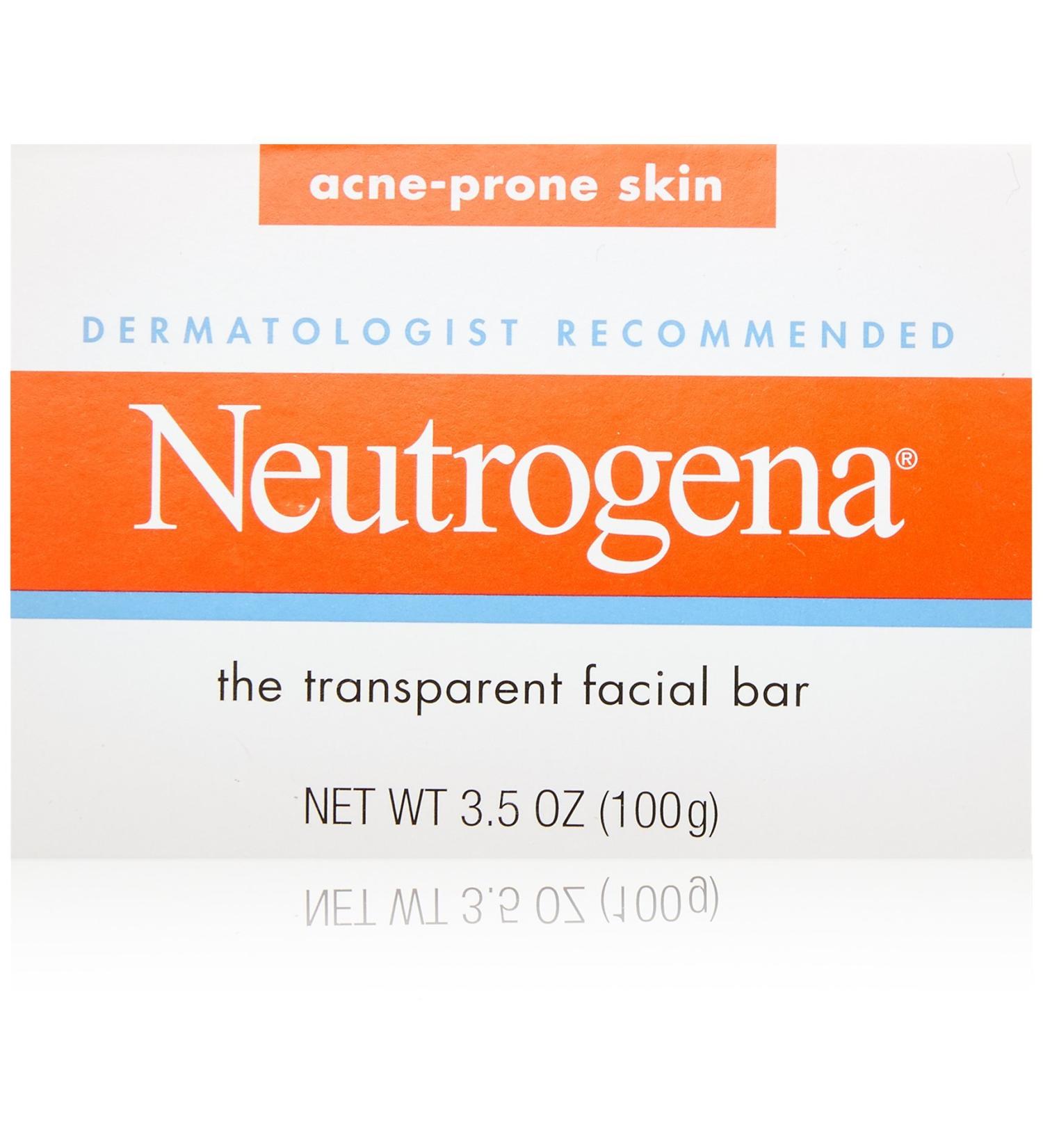 Neutrogena Transparent Facial Bars for Acne-Prone Skin - 3.5 oz (Pack of 8) - Buy Online on SooperMarket.com