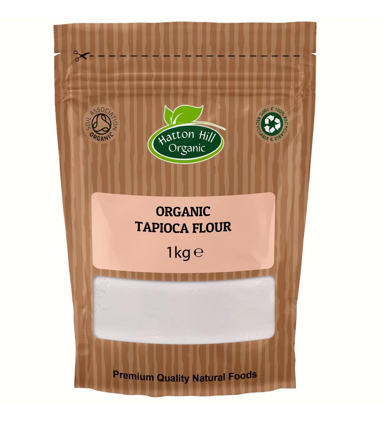 Organic Tapioca Flour 1kg by Hatton Hill Organic - Free UK Delivery - Buy Online on SooperMarket.com