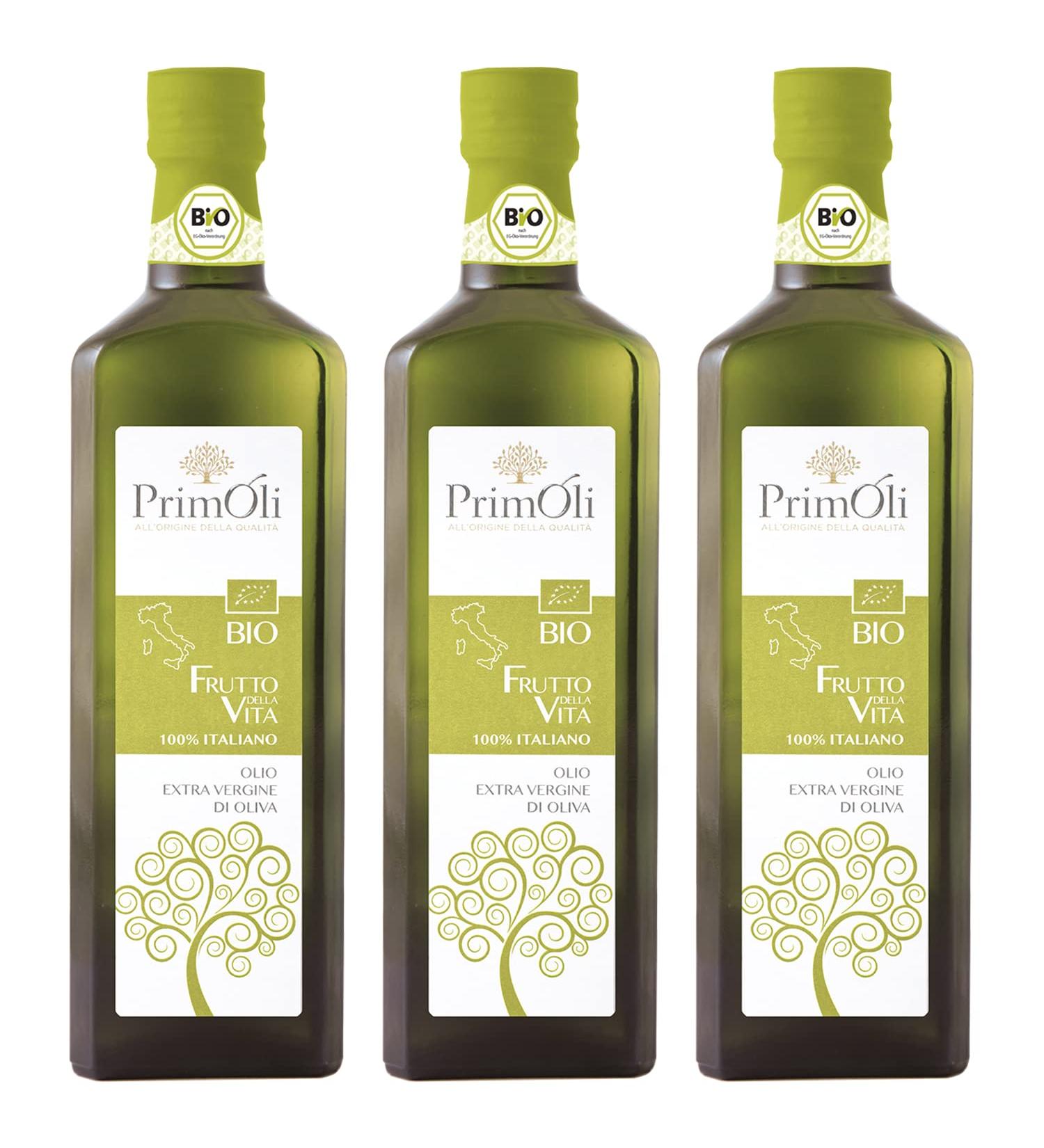 Primoli Cold-Pressed Organic Olive Oil - 100% Italian Olives - 3x500ml Pack for Pasta Grilled Vegetables & Bruschetta - Buy Online on SooperMarket.com