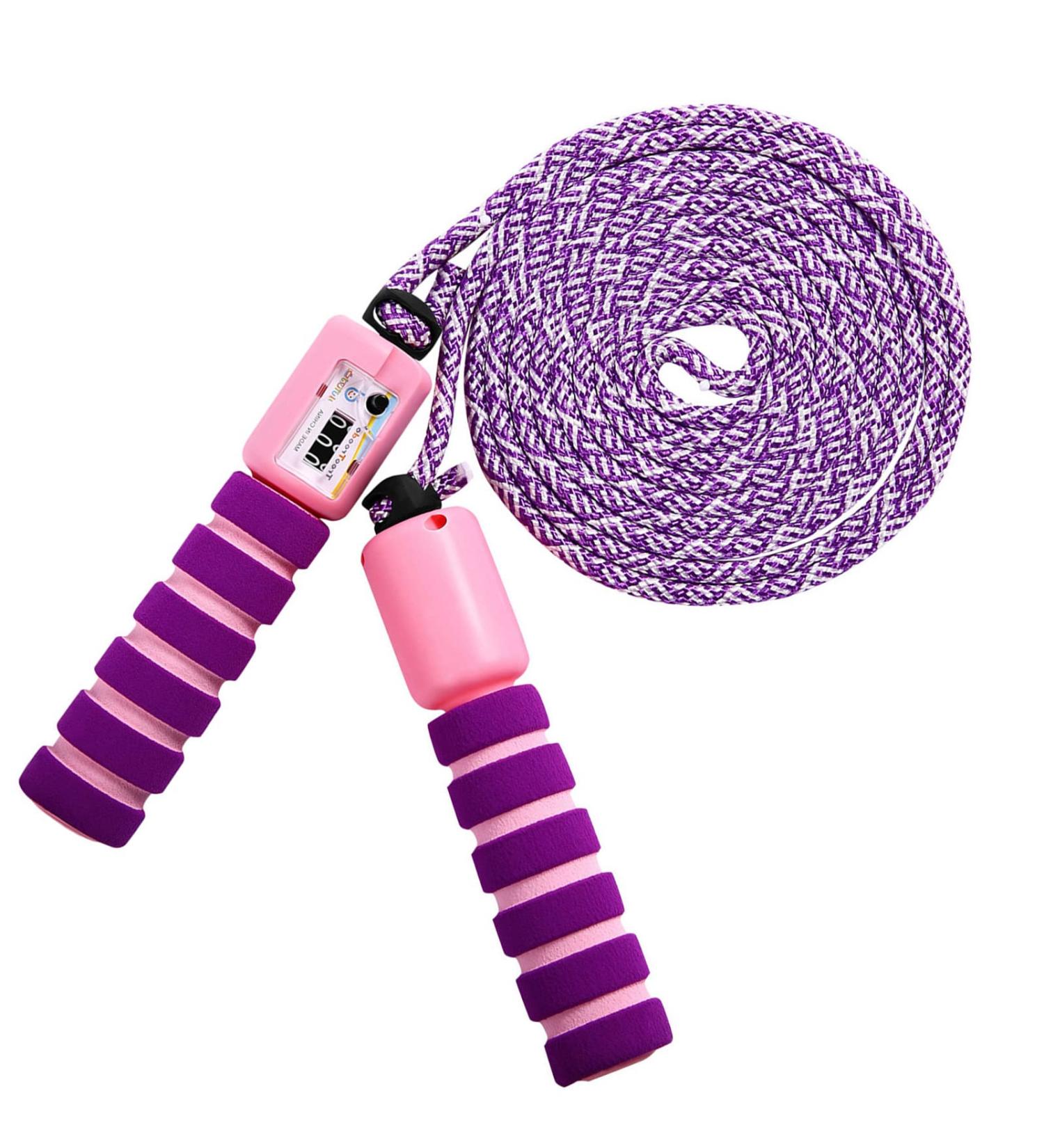 Buy Convinit Kids Jump Rope with Counter - Adjustable Anti-slip Handle Violet - Perfect for Girls & Boys - Buy Online on SooperMarket.com