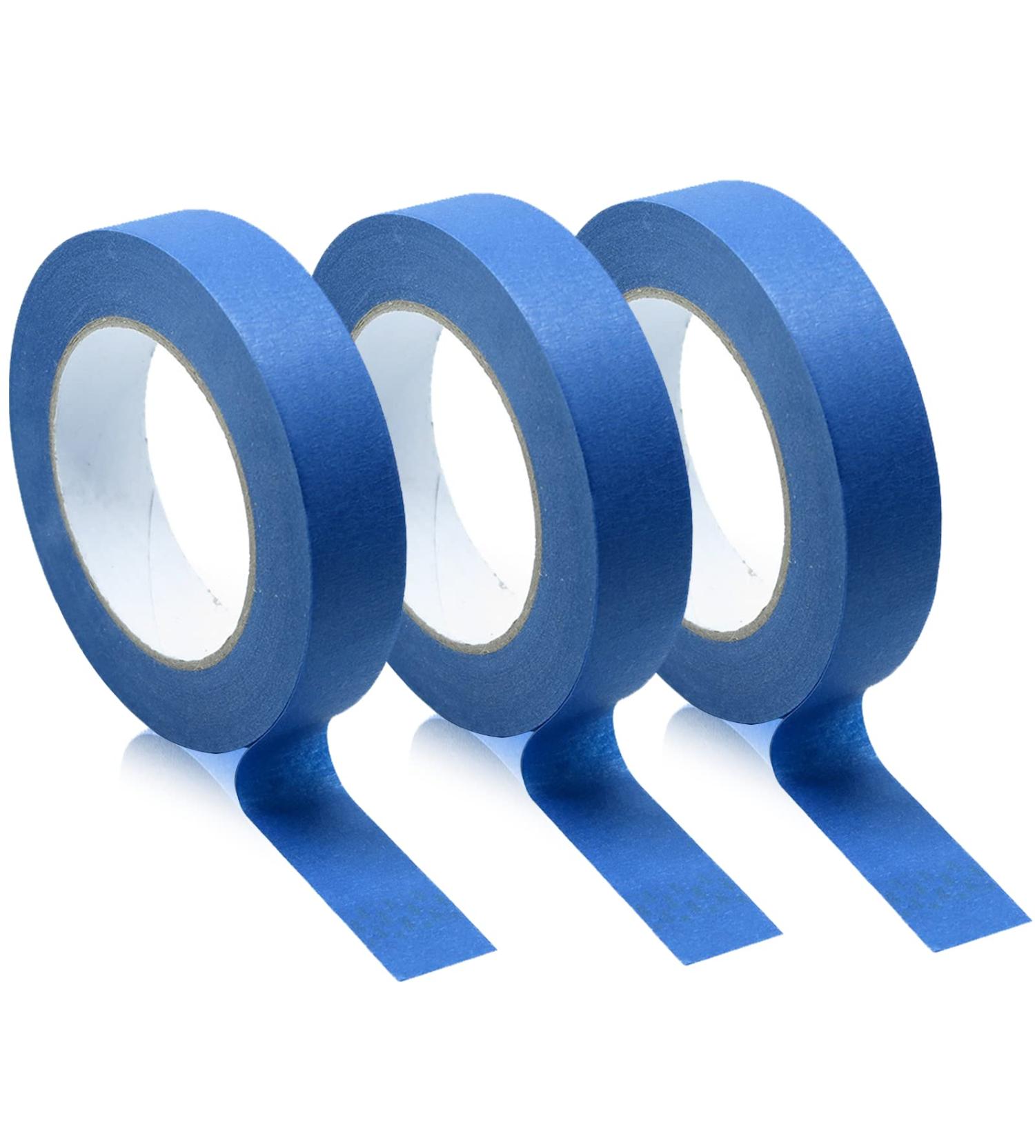 3PCS Premium Blue Painters Tape - 0.94in x 65ft - Masking Tape for DIY Crafts, Arts, Painting - Easy Removal & Adhesive Backing - Ideal for Decoration, Labeling, Packing - Home Essential - Buy Online on SooperMarket.com