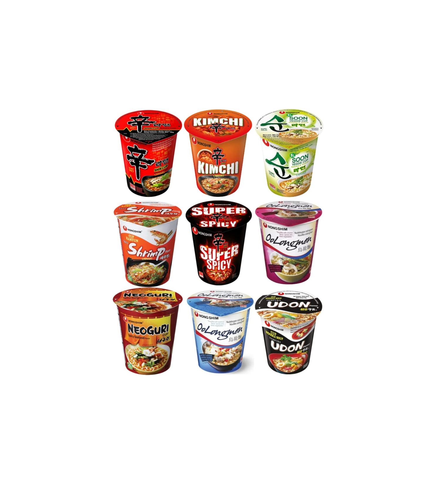 Nongshim Cup Shin Ramyun Assorted Instant Ramen Noodle (Pack of 36) Self Customised Flavours - Buy Online on SooperMarket.com
