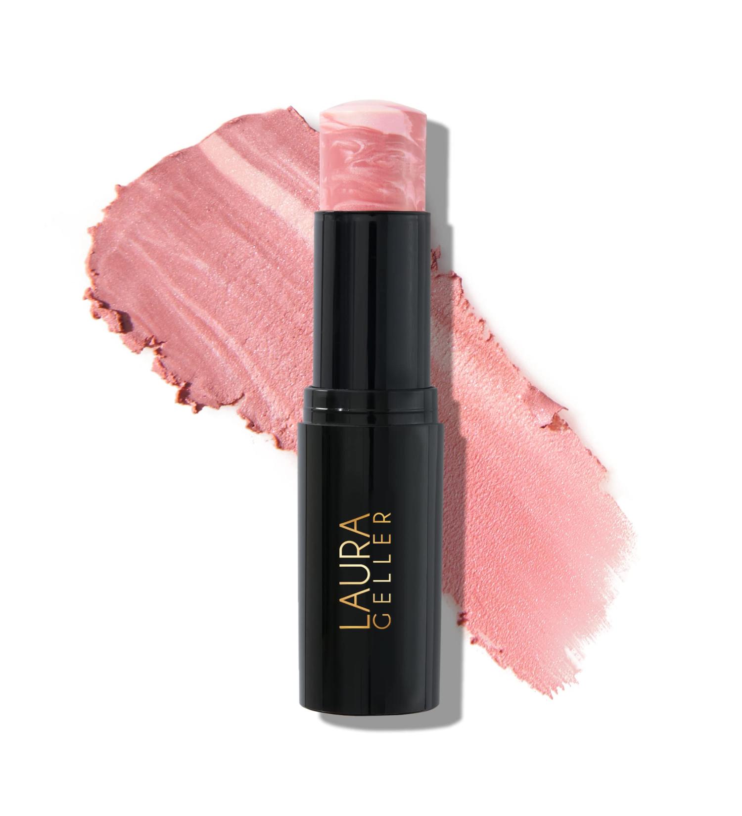 Laura Geller Italian Marble Blush Stick in Pink Fiore - Cream Finish Cheek Makeup - Buy Online on SooperMarket.com