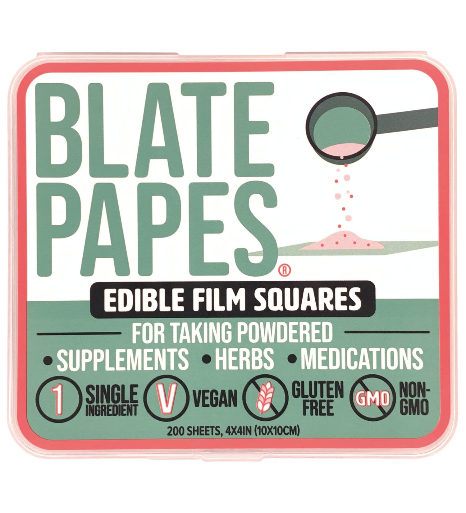 Blate Papes Oblate Disc Squares 200 Count - Edible Films for Herbs and Supplements - Buy Online on SooperMarket.com