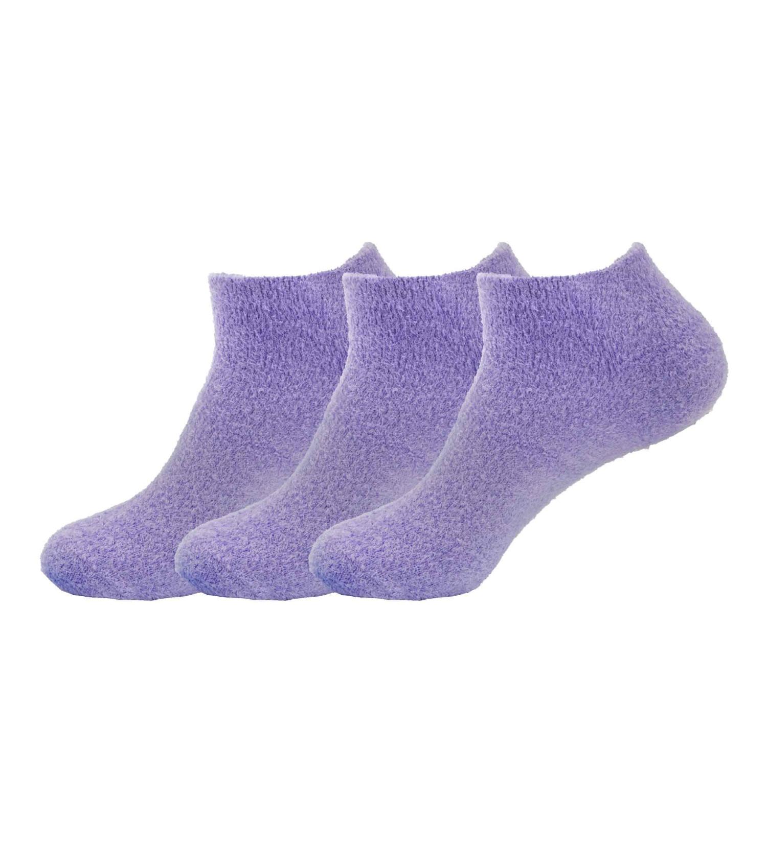 BambooMN Women's Purple Aloe Infused Fuzzy Nylon Socks - Small | Soft Comfortable & Eco-Friendly - Buy Online on SooperMarket.com