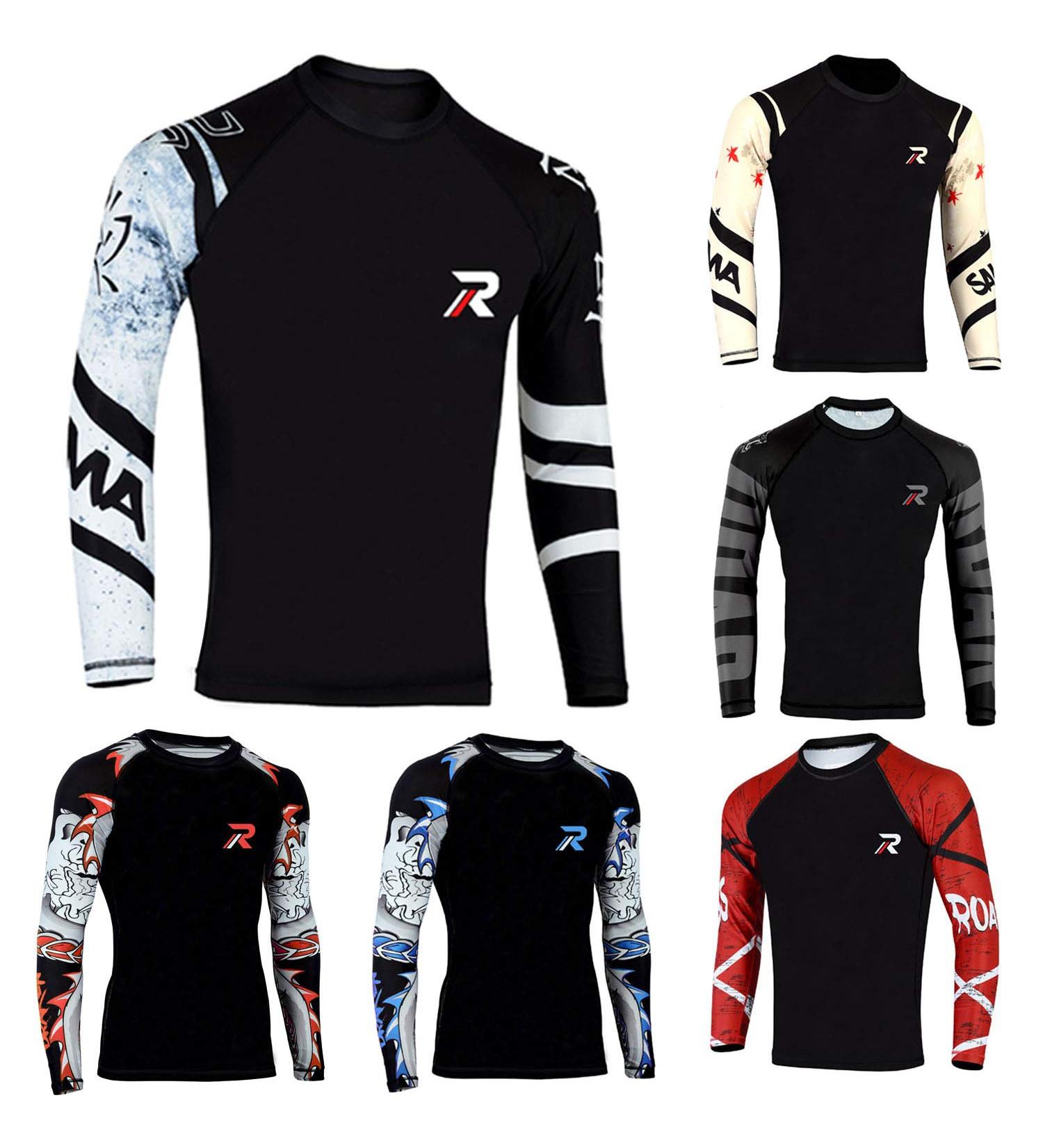 ROAR Long Sleeve MMA Rash Guard - Large Zebra Print White - Buy Online on SooperMarket.com