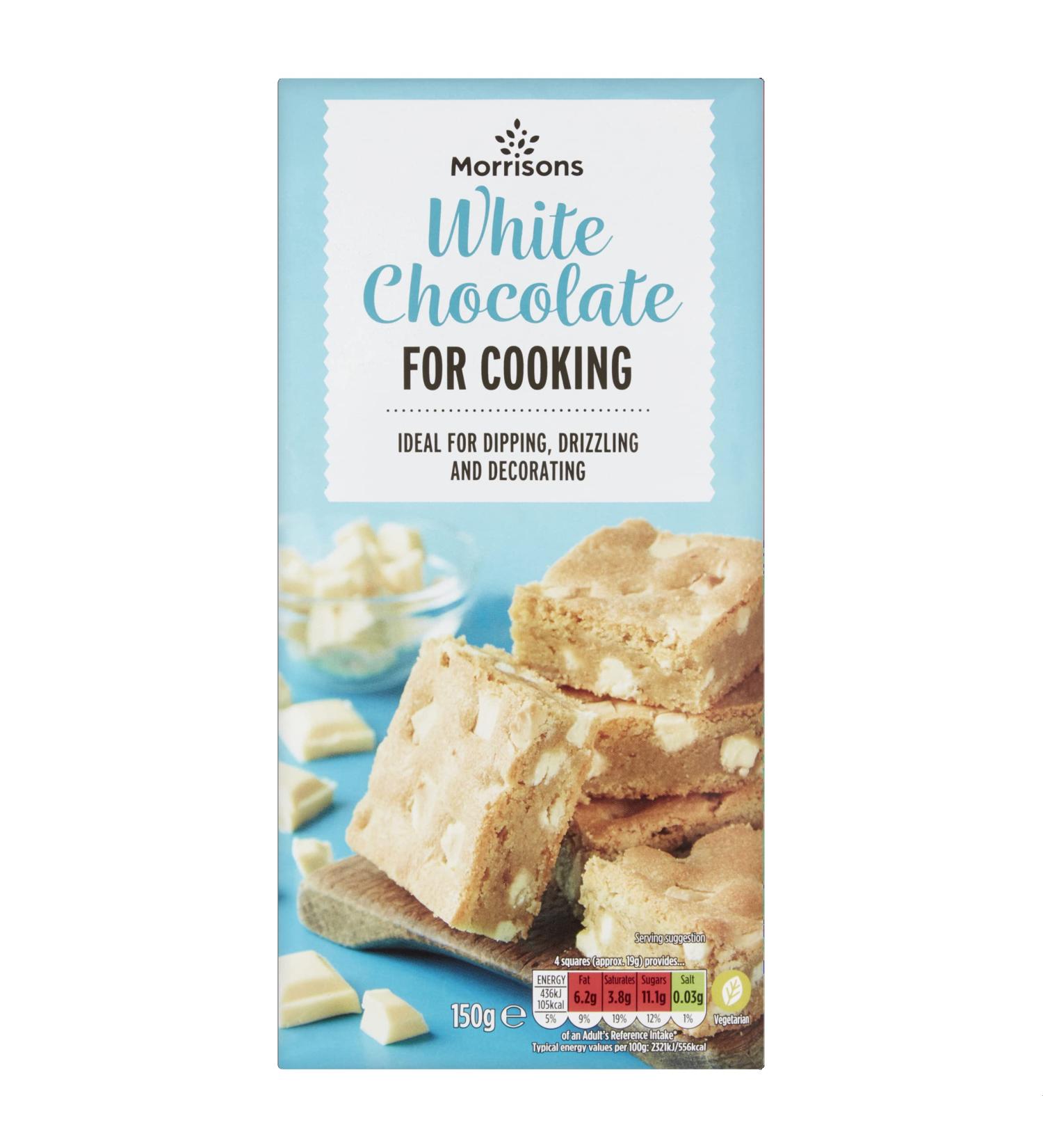 Morrisons White Chocolate for Cooking 150g