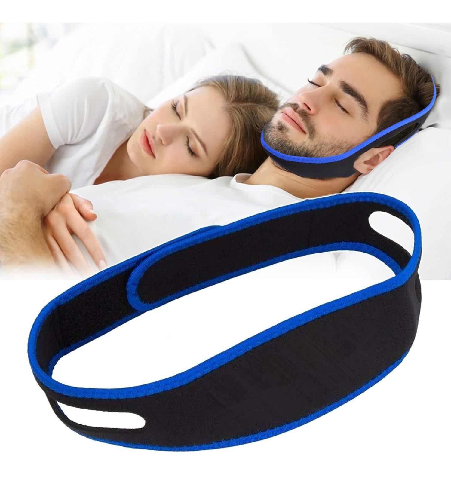 Anti Snore Chin Strap | Stop Snoring Devices for Men and Women | Adjustable & Breathable Head Band for Better Sleep - Buy Online on SooperMarket.com