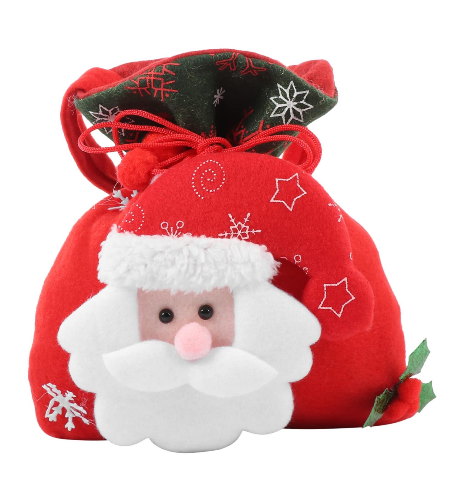 Anneome 1pc Christmas Bag Candy Chocolate Xmas Candy Pouch Practical Wrapping Bags 3d Cute Biscuit Bag - Buy Online on SooperMarket.com