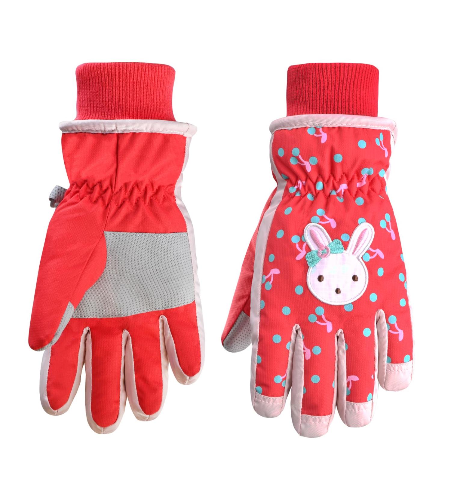 Azarxis Kids Ski Gloves - Warm Windproof Winter Gloves for Skiing Hiking & Snowboarding | Red S (4-6 Years) - Buy Online on SooperMarket.com