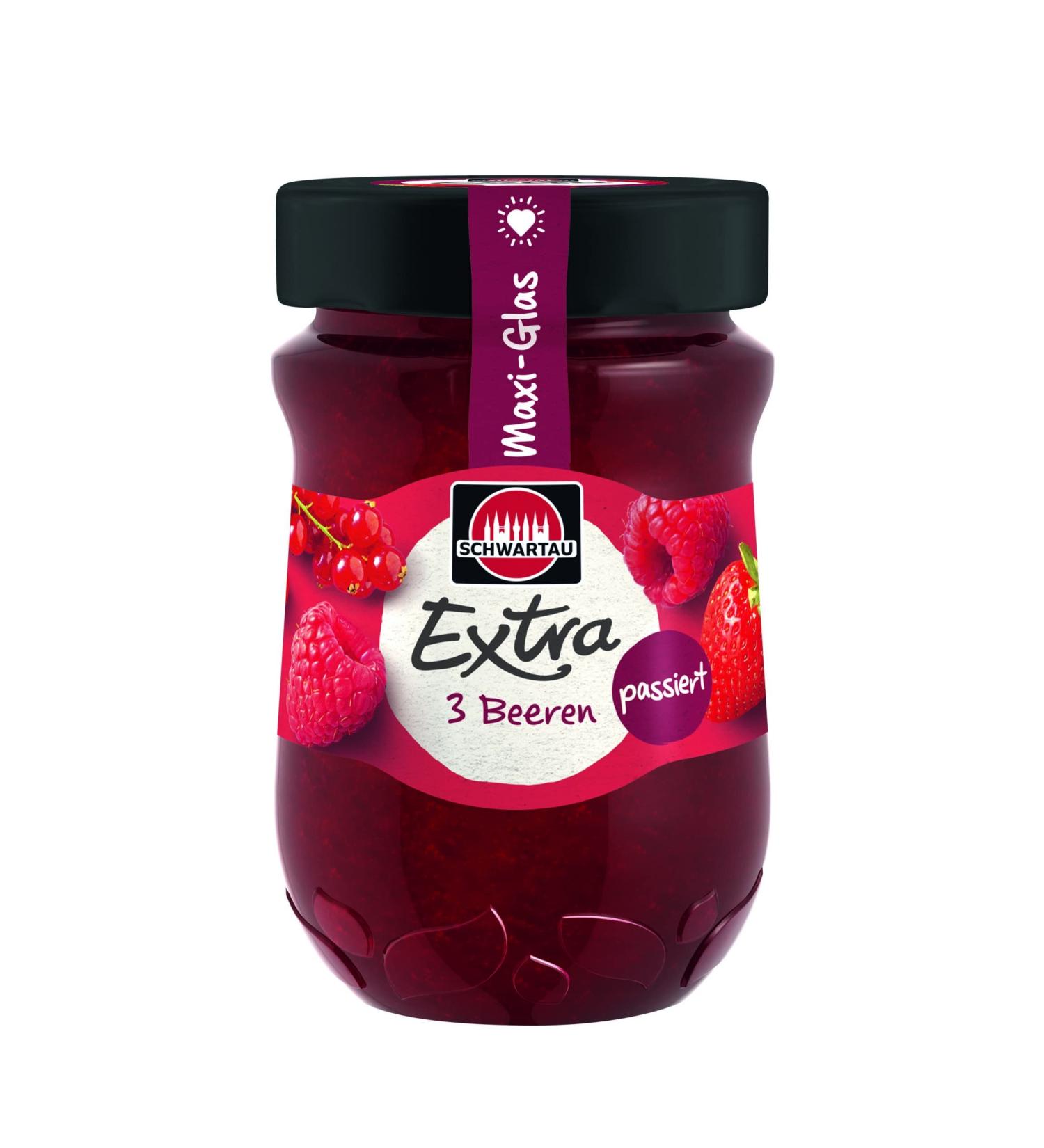 Buy Schwartau Extra Maxi 600g 3 Berries Strained - Premium Jam for International Shipping - Buy Online on SooperMarket.com