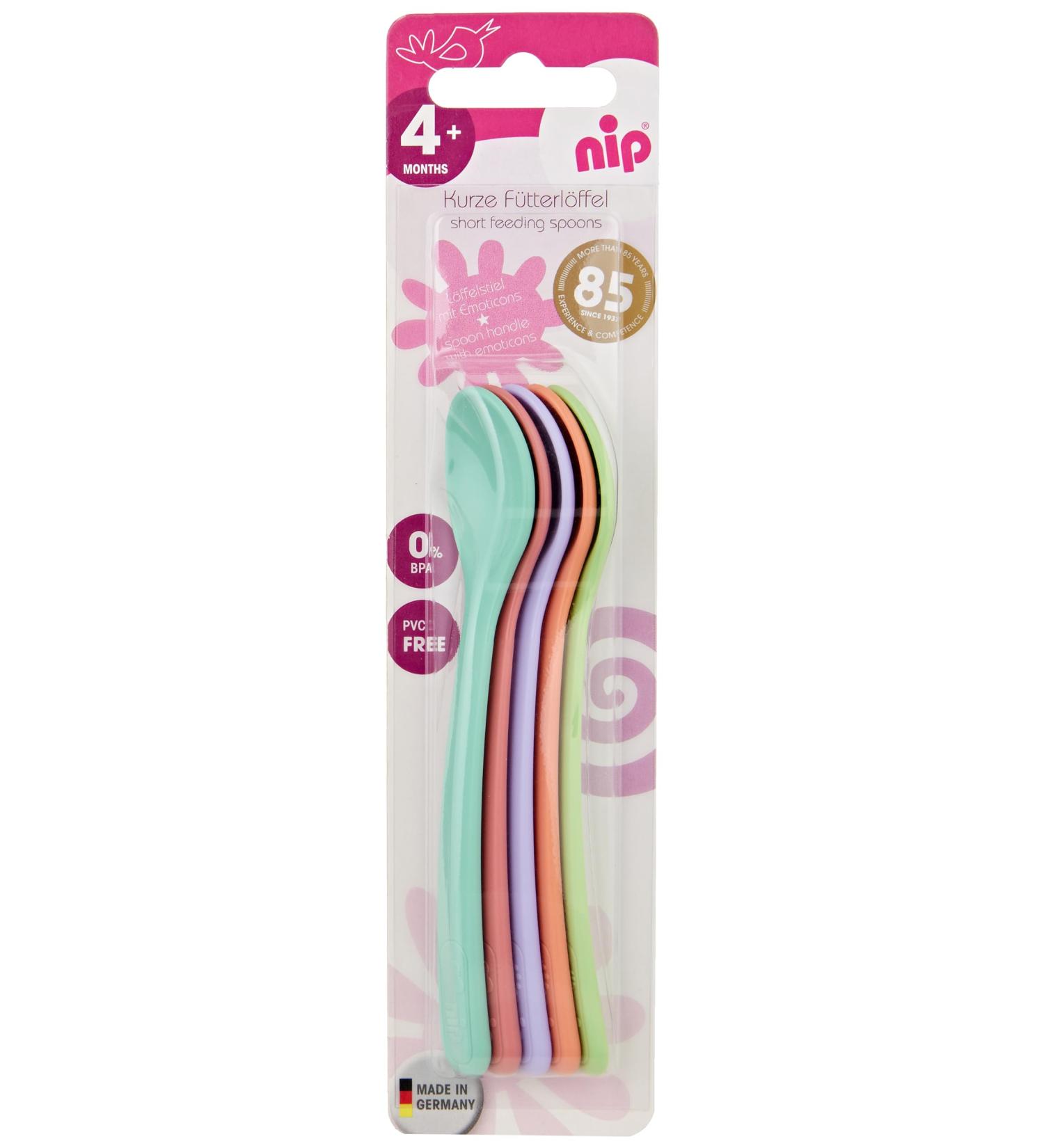 Buy Nip Feeding Spoon Set of 5 - Short Design for Easy Feeding | International Shipping Available - Buy Online on SooperMarket.com