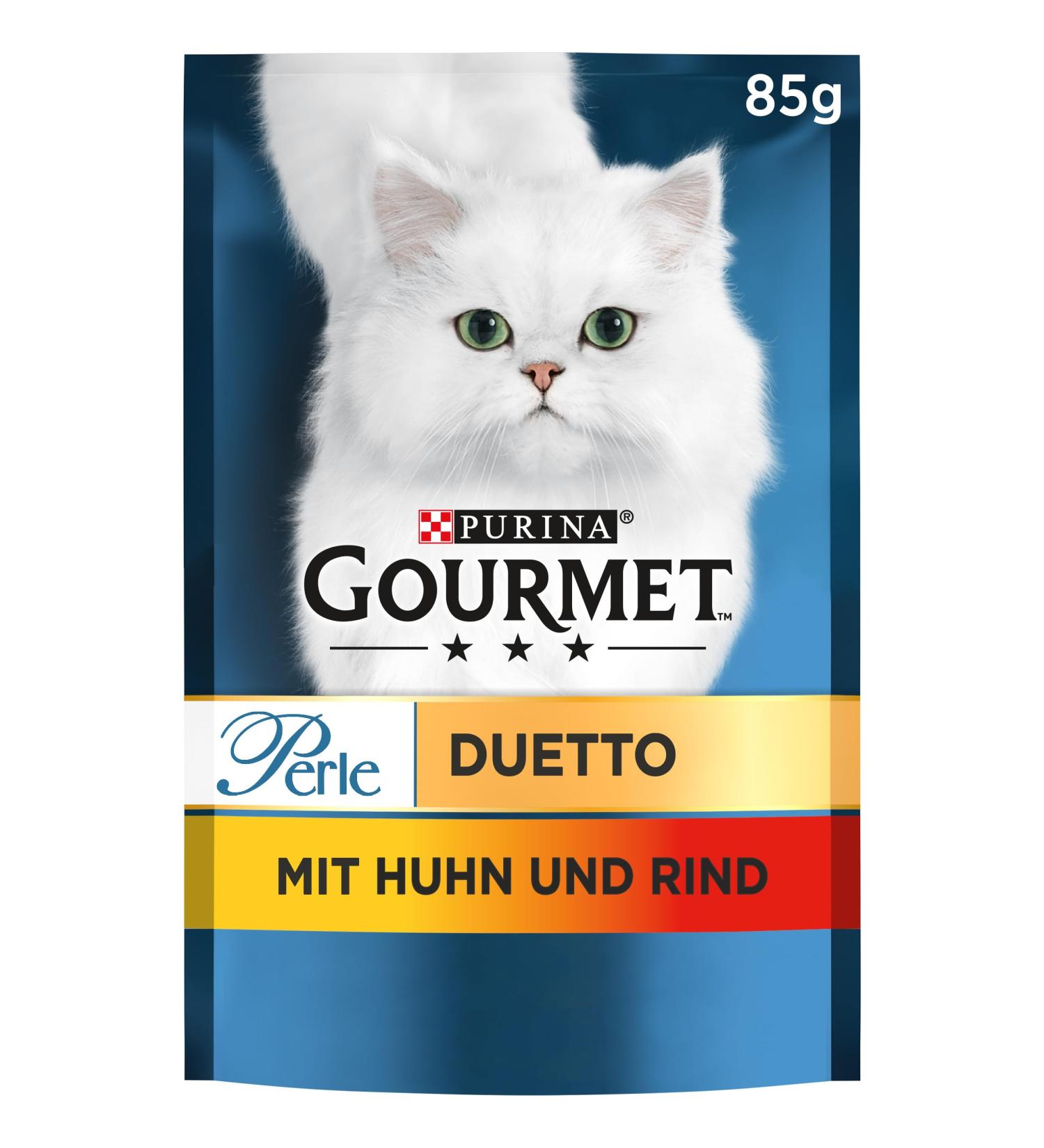 Gourmet Perle Duetto Wet Cat Food - Chicken & Beef 26 Pack (26 x 85g) | Premium International Shipping - Buy Online on SooperMarket.com