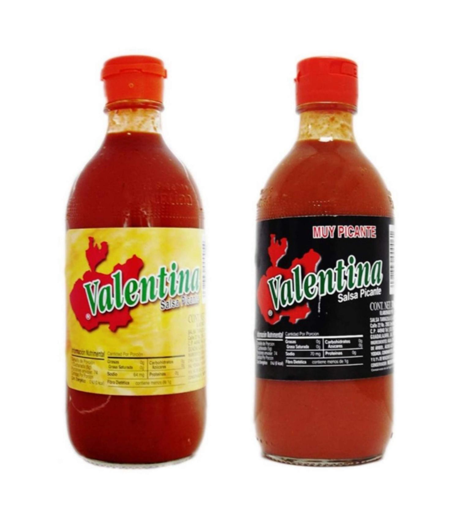 Valentina Hot Extra Hot Sauce Black Yellow Label 12.5 Oz (Pack of 2) - Buy Online on SooperMarket.com