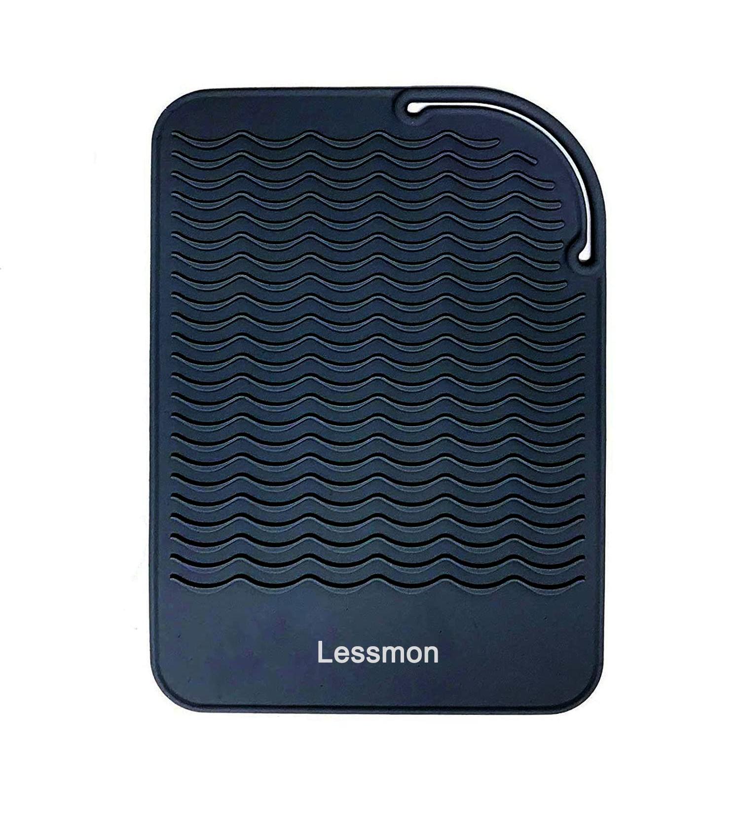 Premium Heat Resistant Mat for Curling Irons & Hair Styling Tools - 9 x 6.5 Black | Essential Protection for Your Styling Equipment - Buy Online on SooperMarket.com
