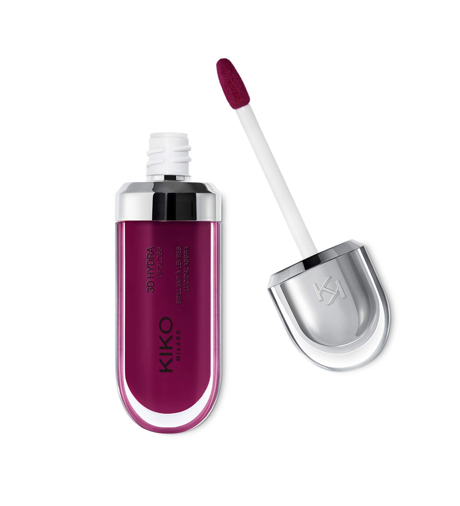 Kiko MILANO 3D Hydra Lip Gloss - Deep Purple Color | Non-Comedogenic, Professional Makeup - Buy Online on SooperMarket.com