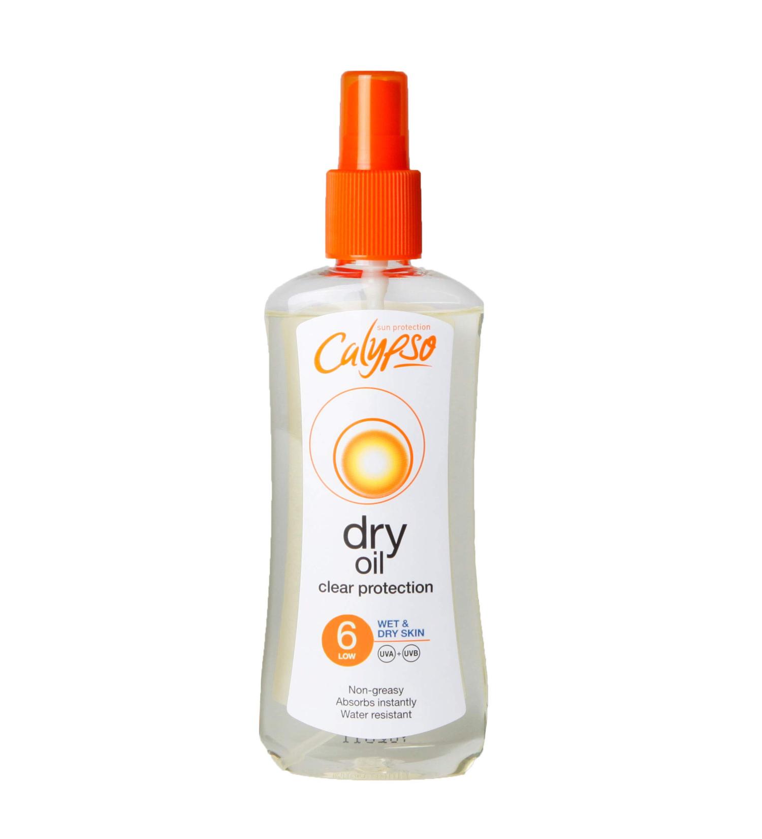 Calypso Wet Skin Dry Oil Spray with SPF6 200 ml 200 ml (Pack of 1) SPF 6 - Buy Online on SooperMarket.com