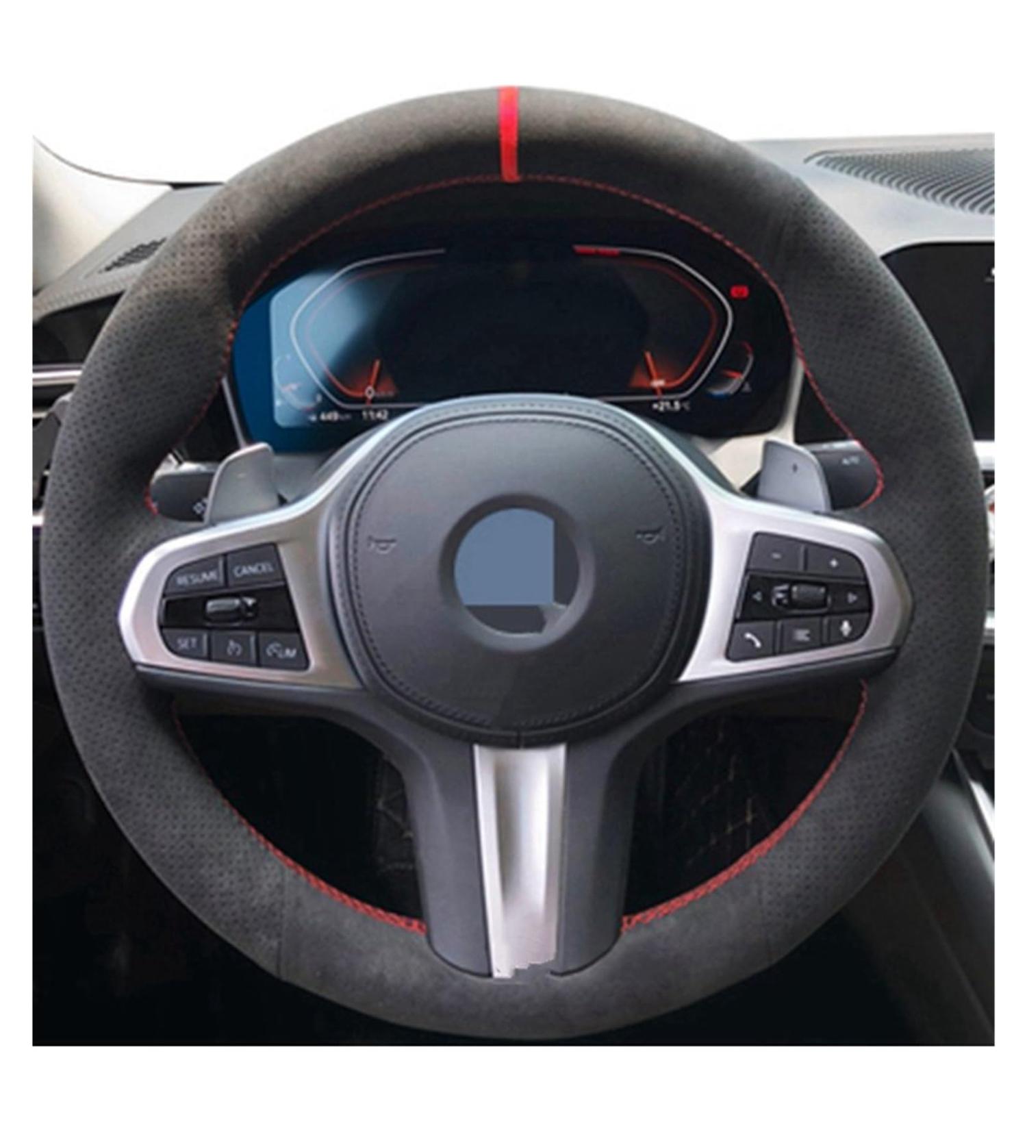 Steering Wheel Protective Cover For M G30 G31 G32 G20 G21 G11 G12 G14 G15 G16 For X3 G01 For X4 G02 For X5 G05 For X7 G07 Car Steering Wheel Cover Suede Leather (Size : 14) - Buy Online on SooperMarket.com