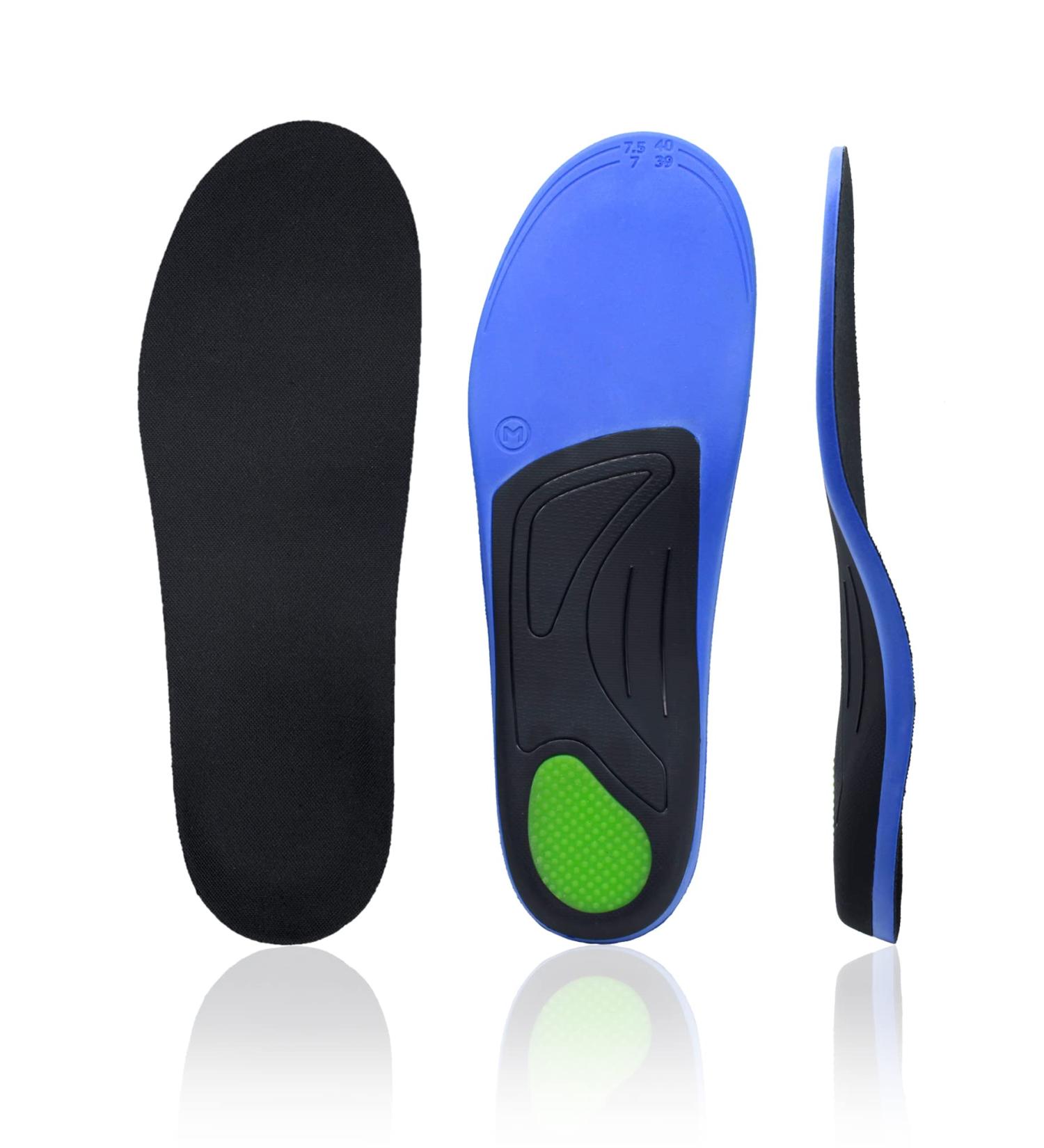 Orthotic Insoles for Plantar Fasciitis & Arch Support | Women 9-10/Men 7-8 | Shoe Inserts for Flat Feet & Foot Pain - Buy Online on SooperMarket.com
