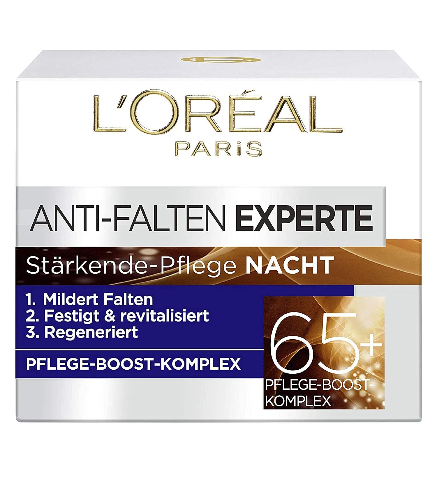 L'Or al Paris Night Care - Anti-Aging Night Cream with Vitamin B3 & E Reduces Wrinkles & Revitalizes Skin 50ml - Buy Online on SooperMarket.com