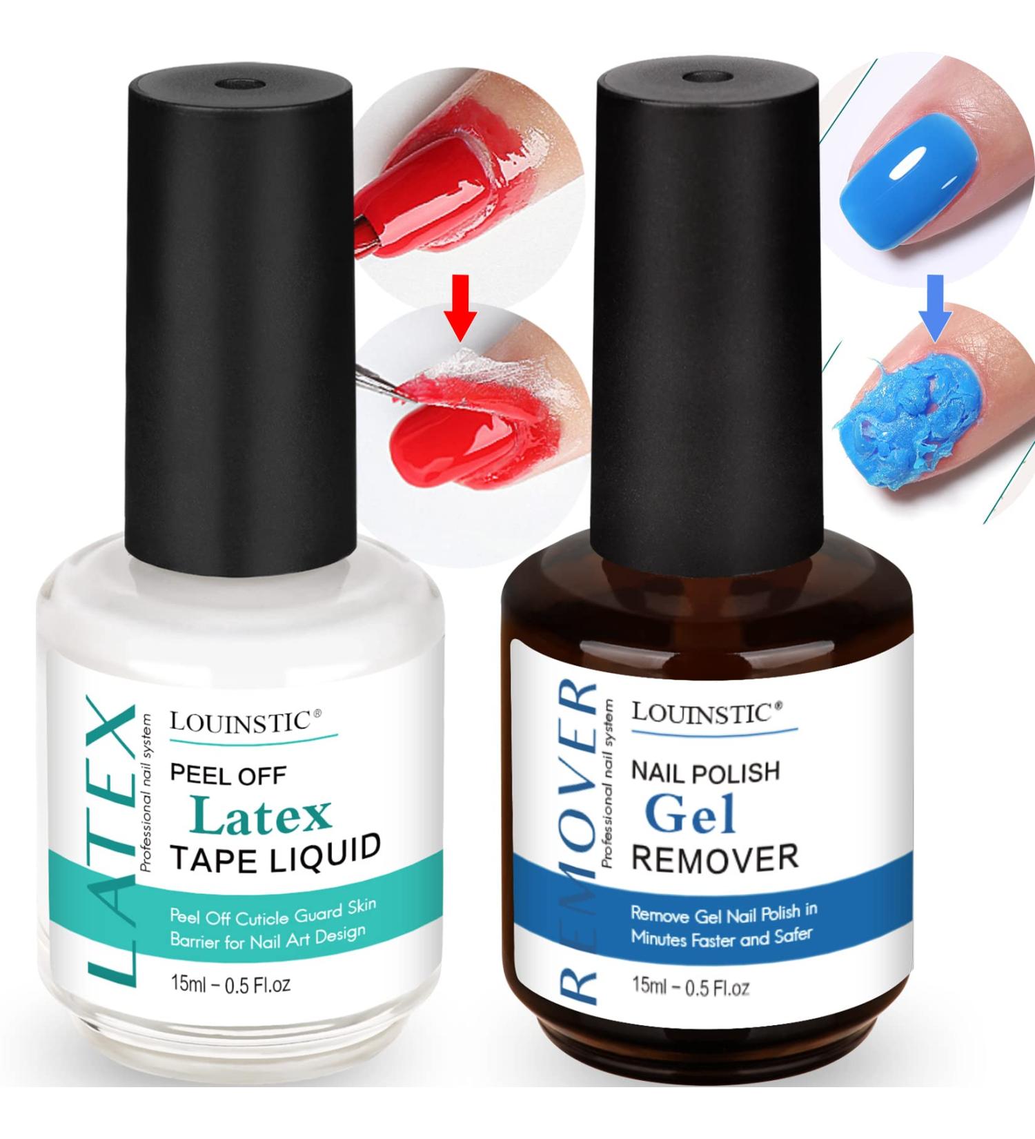 LOUINSTIC Nail Polish Remover Gel - 3-5 Minute Removal with Latex Tape | No Foils Needed - Buy Online on SooperMarket.com