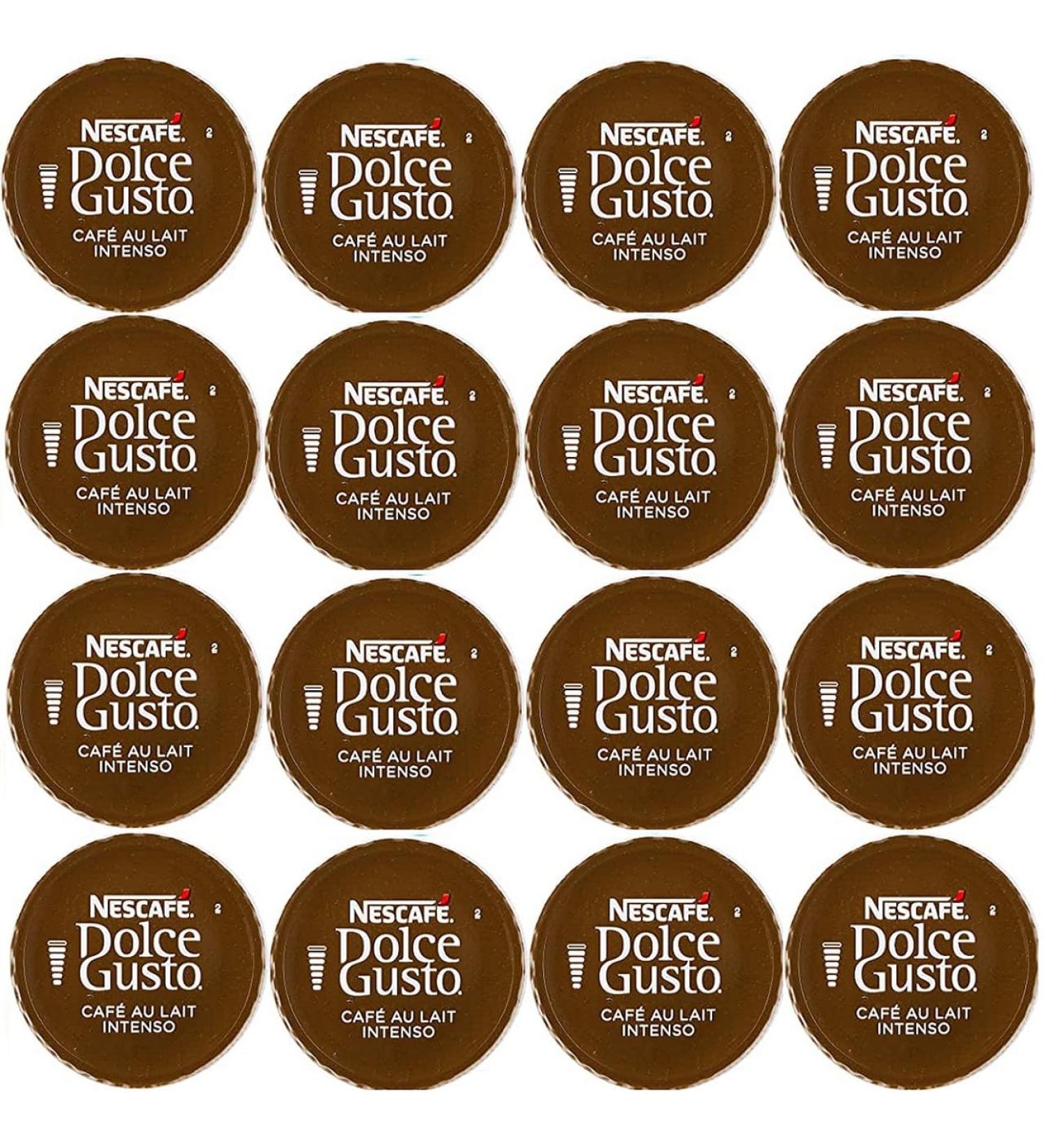 Buy 10 20 30 50 80 & 100 Compatible with Dolce Gusto Coffee pods : Cafe Au Lait Intenso - SOLD LOOSE