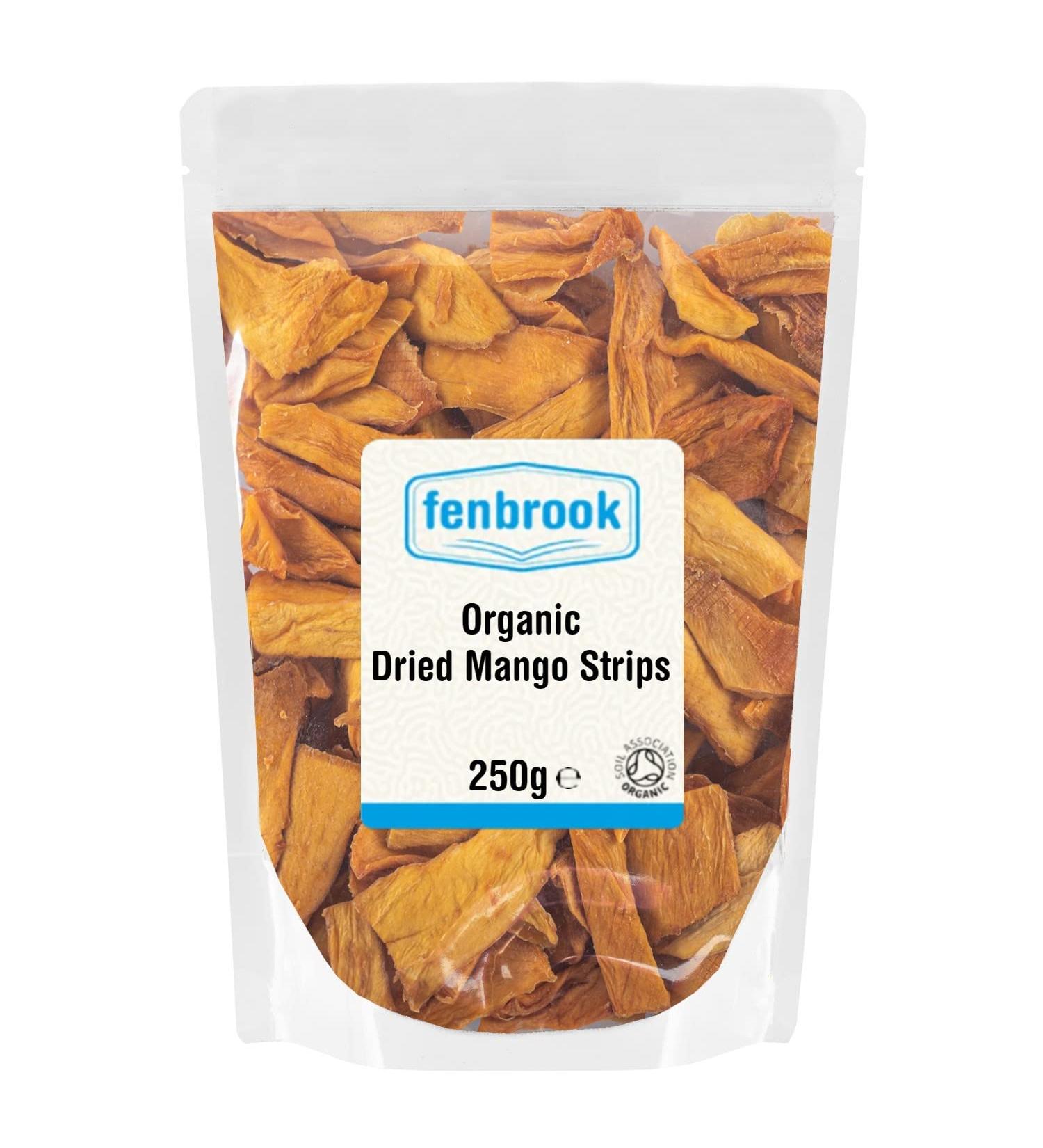Organic Dried Mango Strips 250g | Certified Organic by Fenbrook Organic - Buy Online on SooperMarket.com