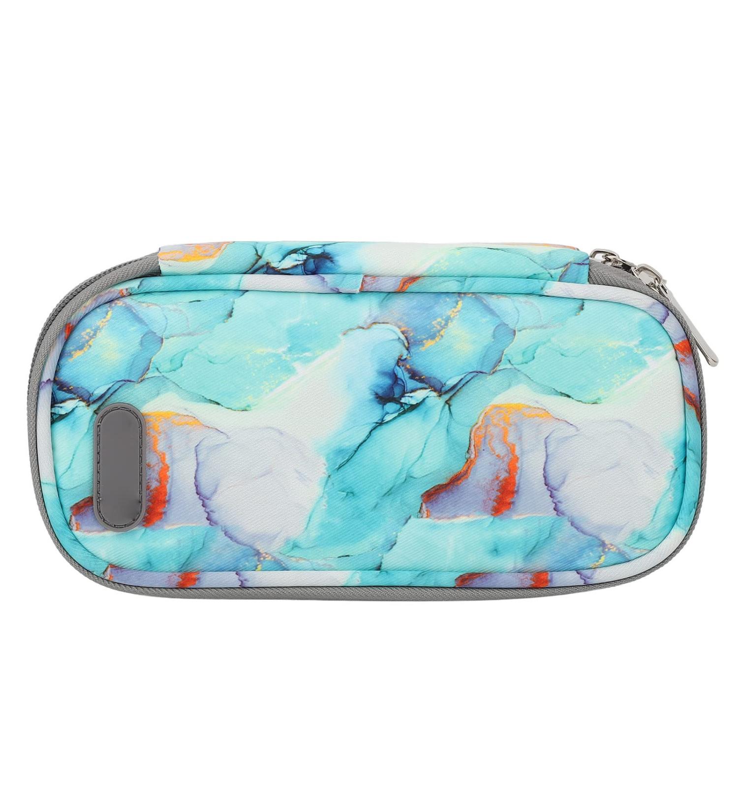 Portable Insulin Cooler Bag Diabetic Supplies Organizer - Marble Green - Buy Online on SooperMarket.com