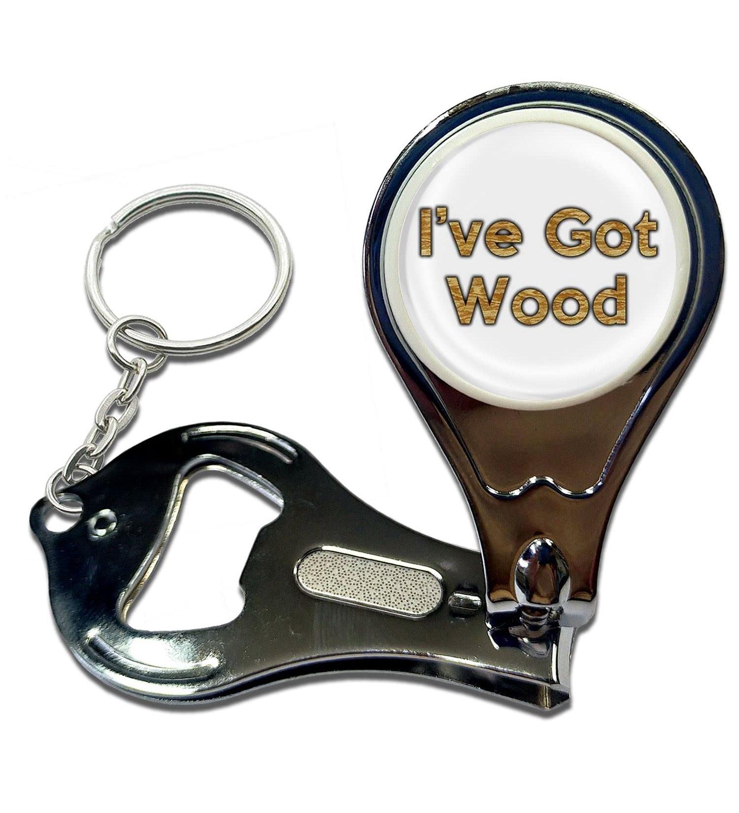 BadgeBeast.co.uk I've Got Wood - Key Ring Bottle Opener and Nail Clipper - Buy Online on SooperMarket.com