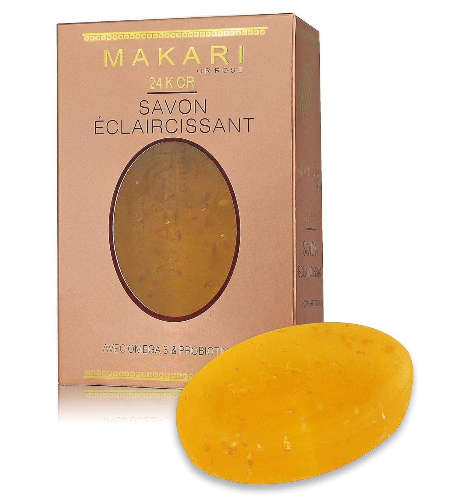 Buy Makari 24K Gold Lightening Soap - Omega 3 & Probiotics for Scar Removal & Skin Rejuvenation | 5 oz. - International Shipping Available - Buy Online on SooperMarket.com