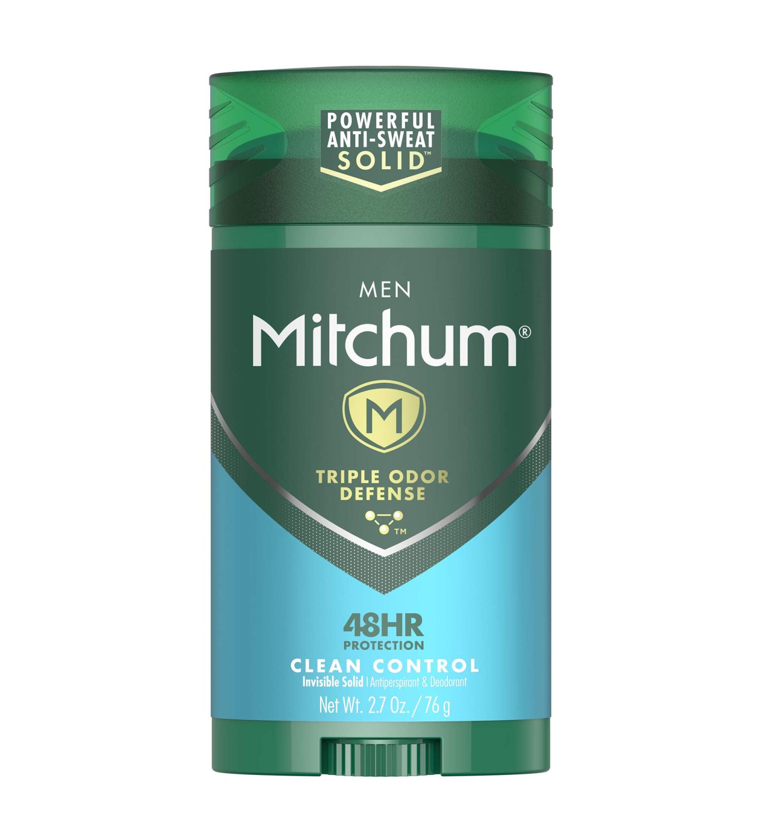 MITCHUM Advanced Control Invisible Solid for Men 2.7 Oz (Pack of 3) - Clean Control Formula - Buy Online on SooperMarket.com