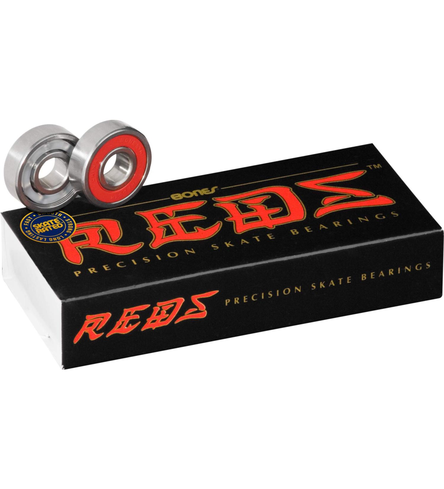 Bones Reds Skate Bearings (8mm, 16 Pack) 1 8mm