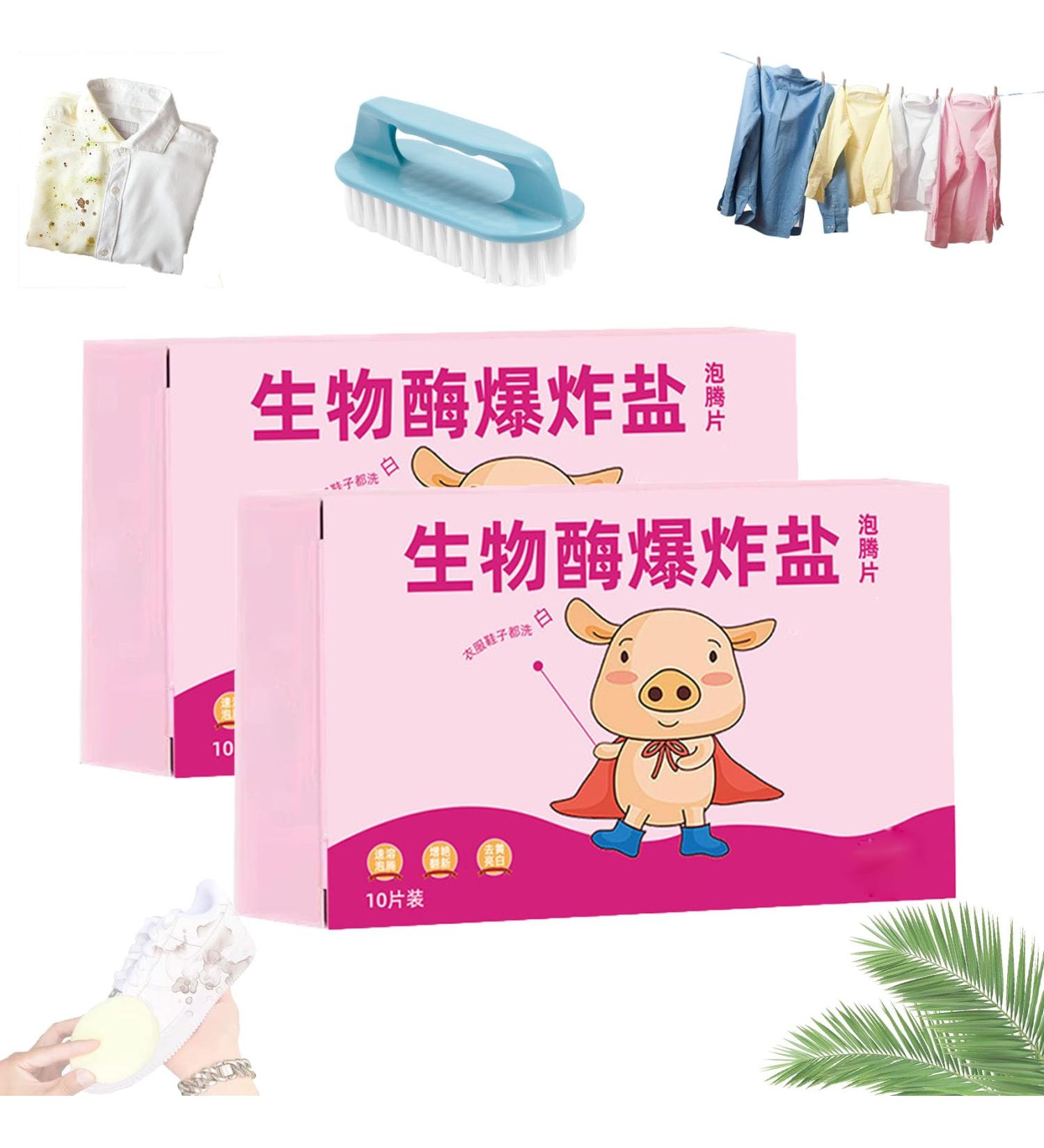 Multi-functional Bio-Enzyme Cleaning Tablets Active Biological Enzyme Washing Powerful Stain Removing Bio-Enzyme Cleaning Tablets All Purpose Cleaning Tablets Quick 3-Minute Clean (2pcs) - Buy Online on SooperMarket.com