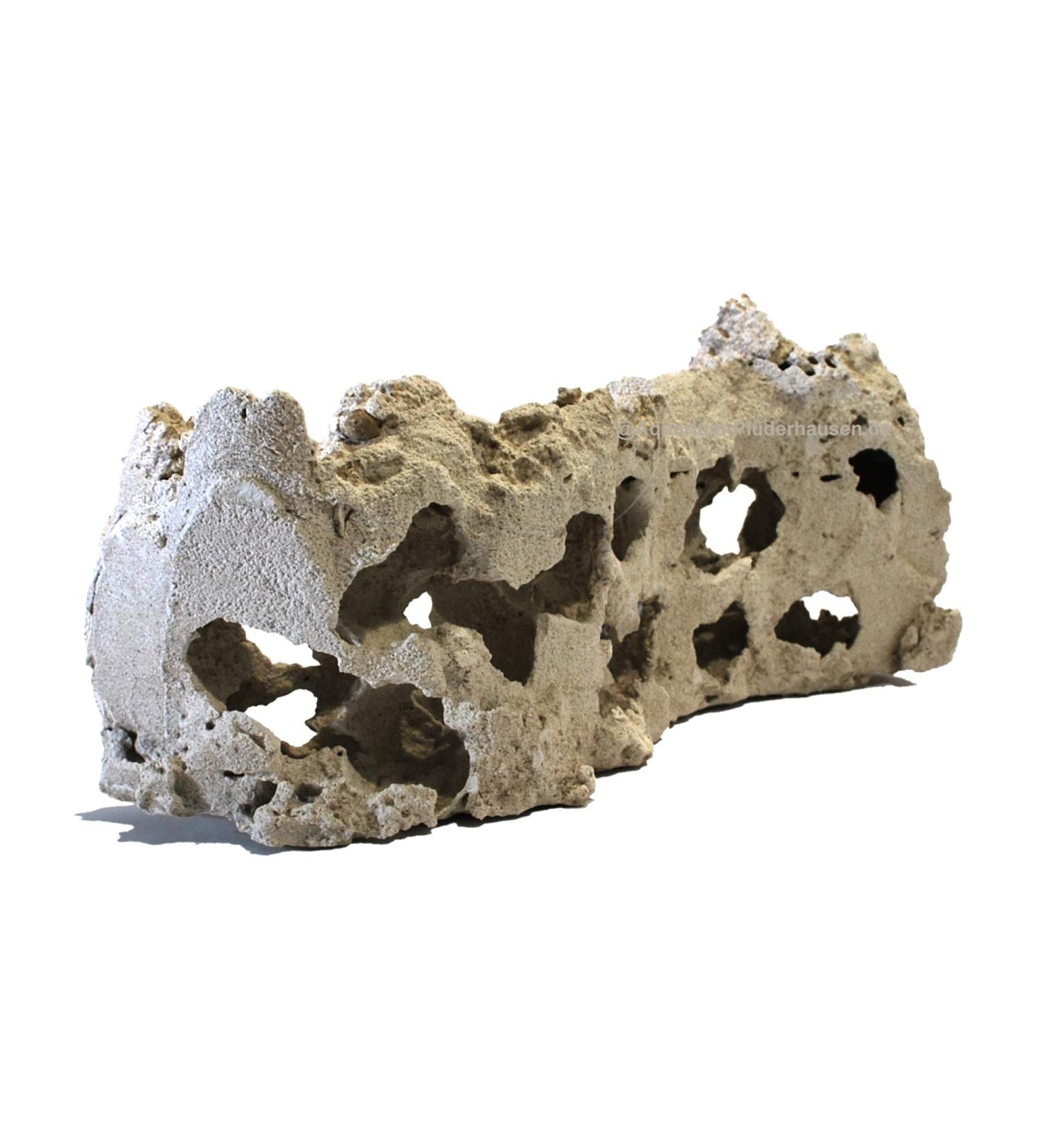 Hole Rock Aquarium Decoration - Lake Malawi S-Shape 39x13x17 cm Beige | International Shipping Available - Buy Online on SooperMarket.com