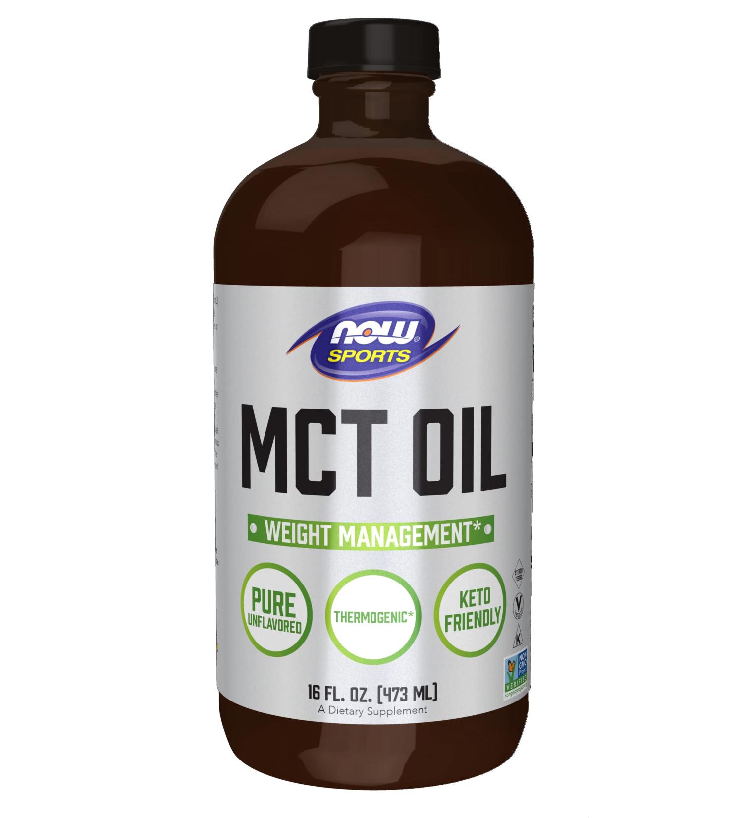 Now Foods Sports MCT Oil Unflavored 16 fl oz - Boost Energy & Performance - Buy Online on SooperMarket.com